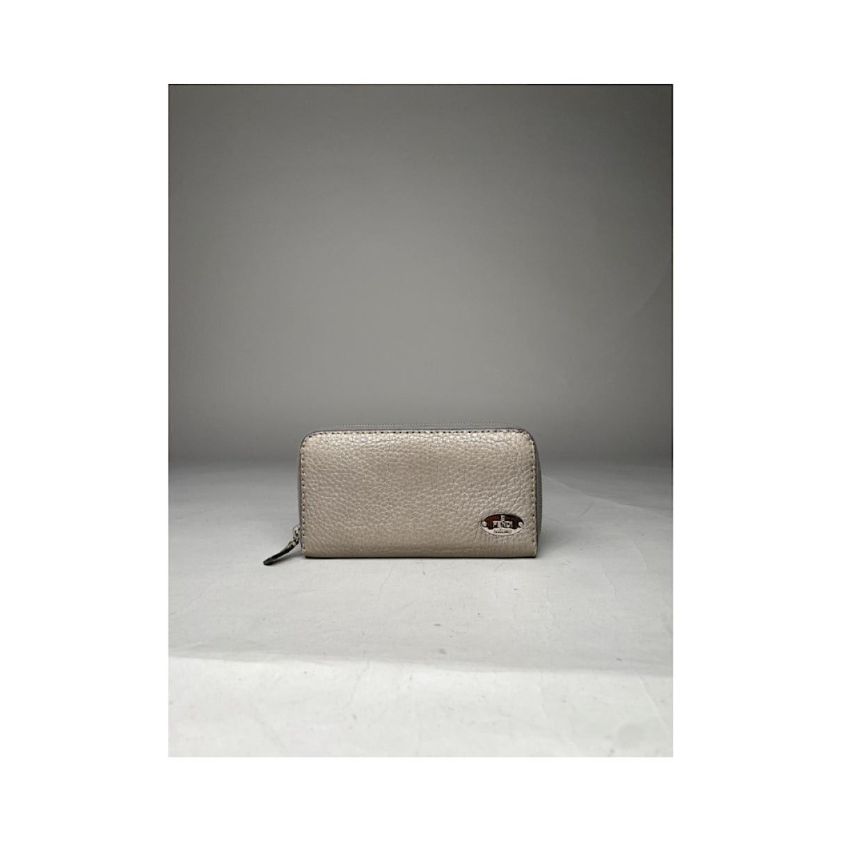 Fendi Silver Leather Wallet Size ONE SIZE - 2 Thumbnail