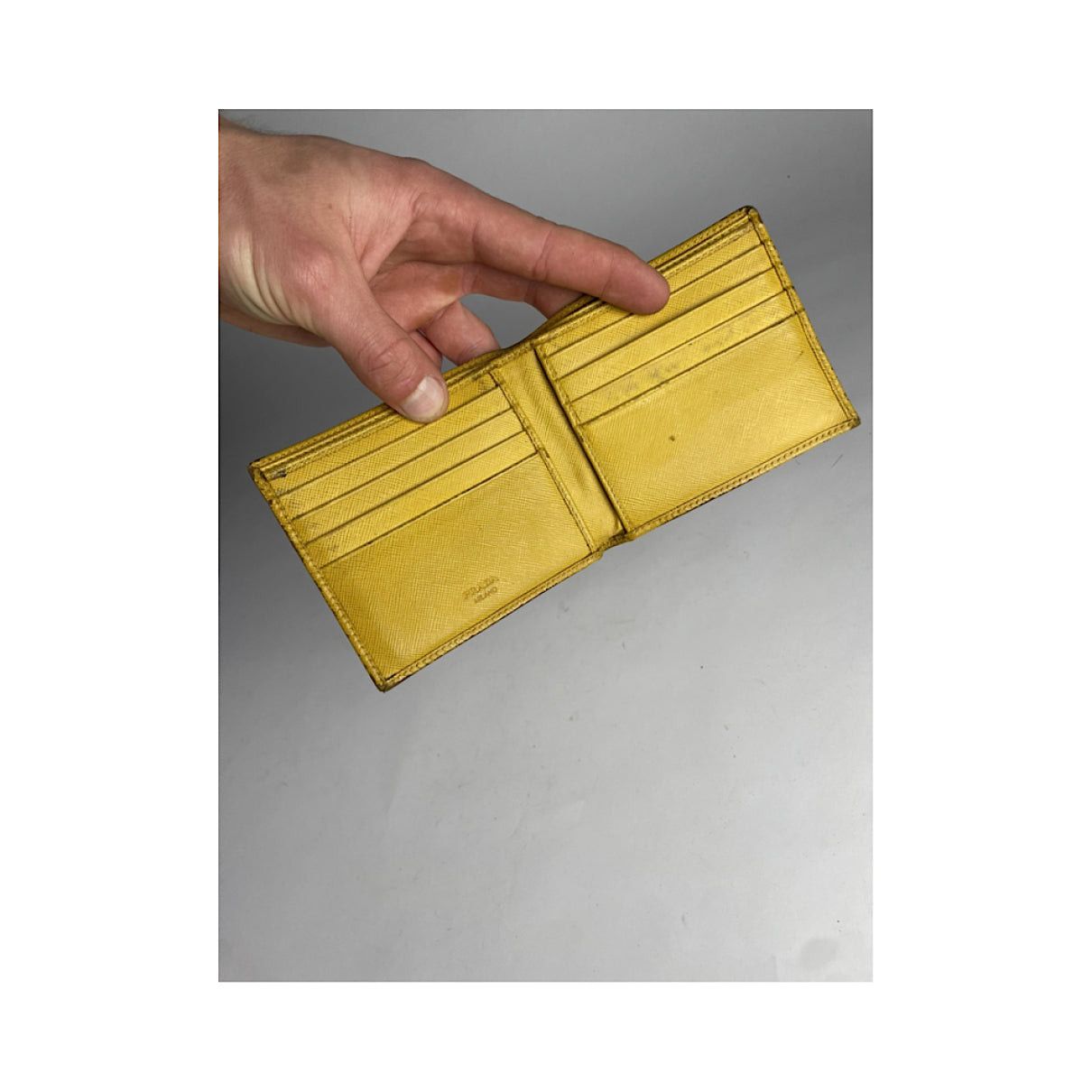 Prada Yellow Leather Small Bag Size ONE SIZE - 4 Thumbnail