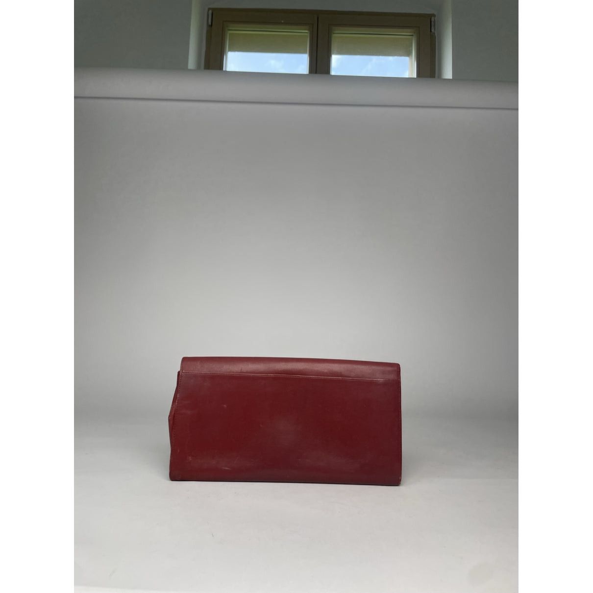 Cartier Burgundy Leather Clutch Bag Size ONE SIZE - 2 Thumbnail