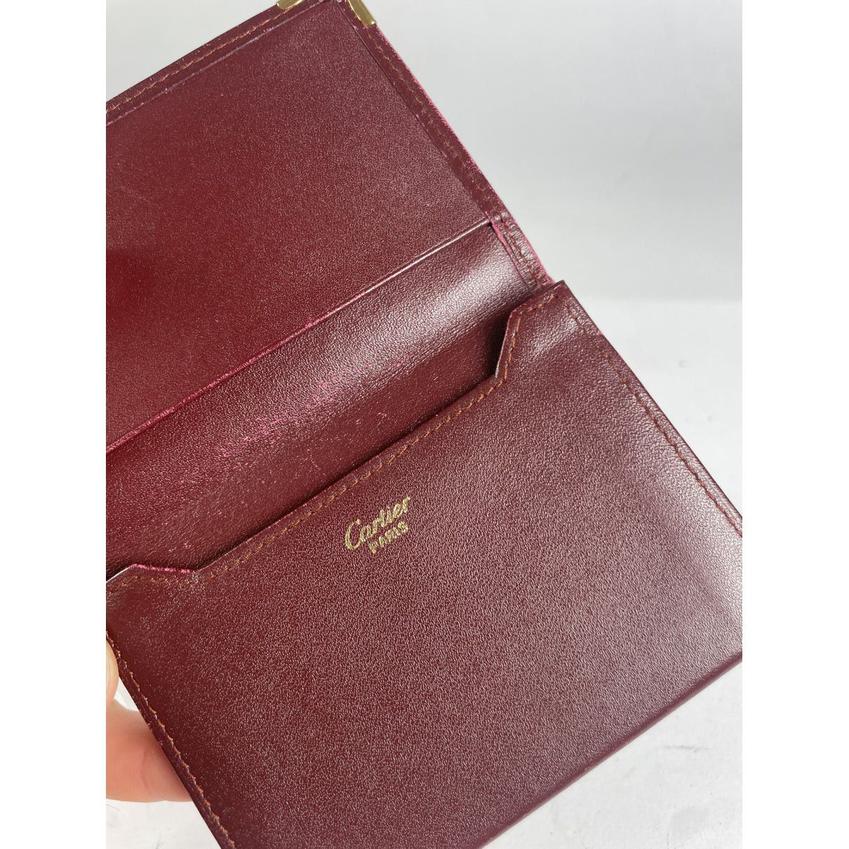 Cartier Burgundy Patent Leather Purse Size ONE SIZE - 5 Thumbnail