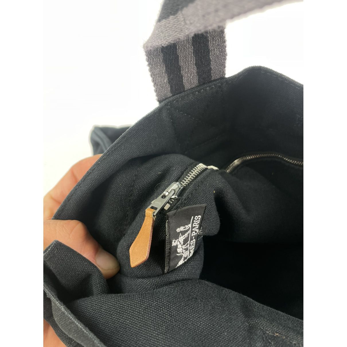 Other Hermès Black Cotton Handbag Size ONE SIZE - 2 Thumbnail