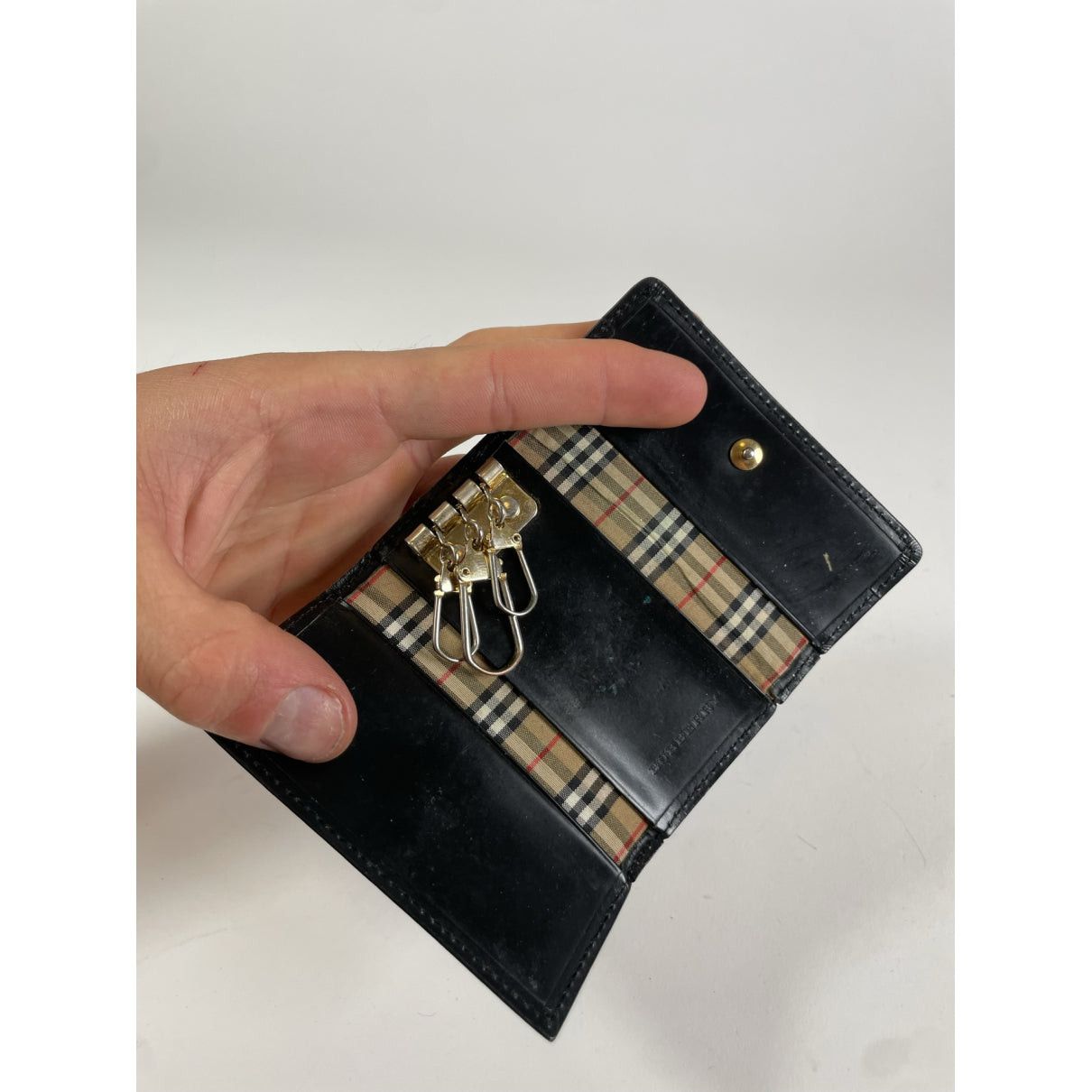 Burberry Black Leather Purse Size ONE SIZE - 3 Thumbnail