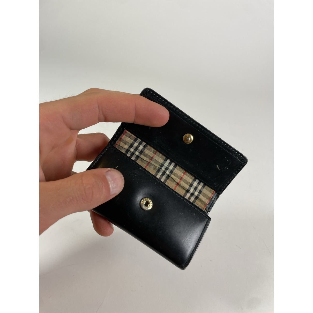 Burberry Black Leather Purse Size ONE SIZE - 4 Thumbnail