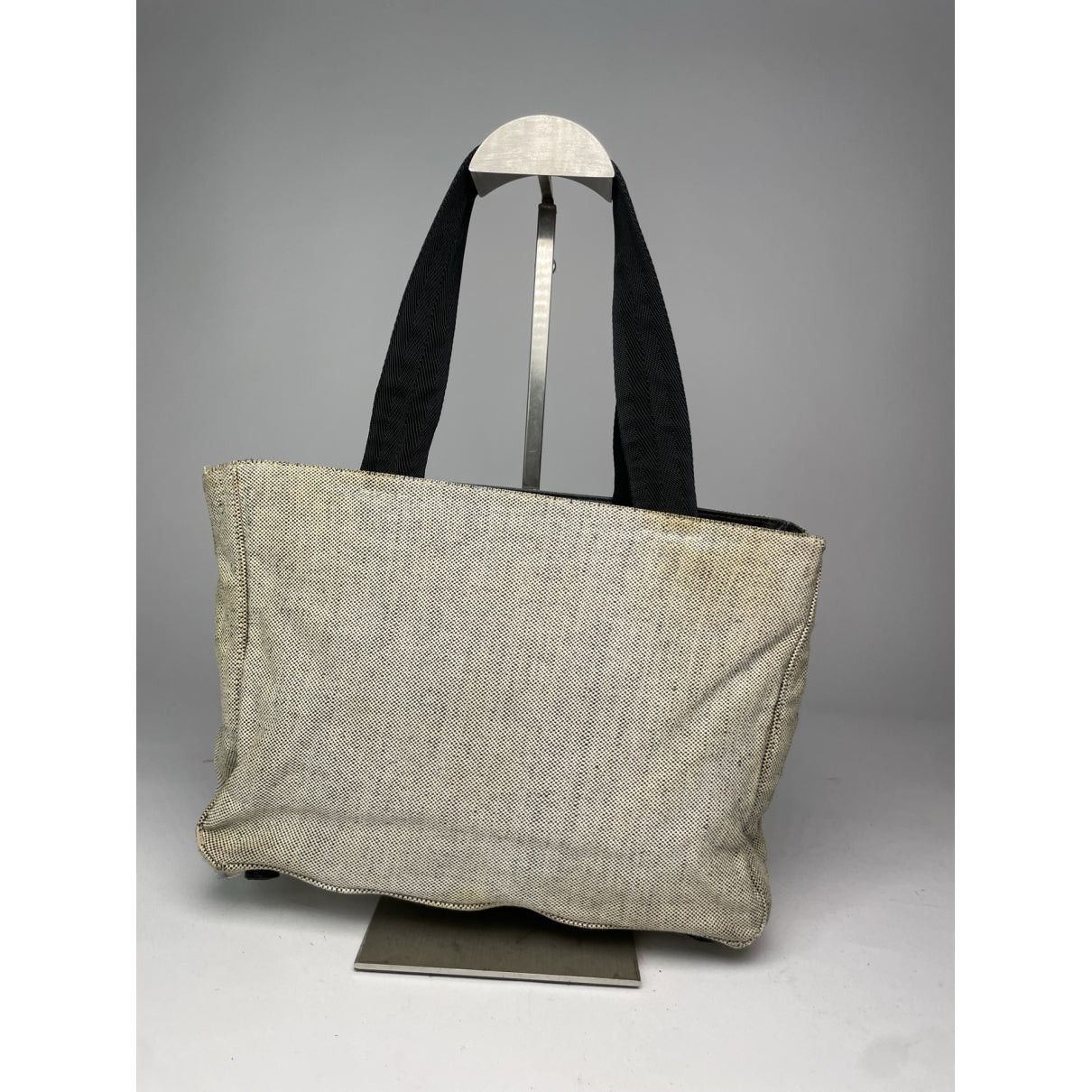 Prada Black Cotton Handbag Size ONE SIZE - 4 Thumbnail