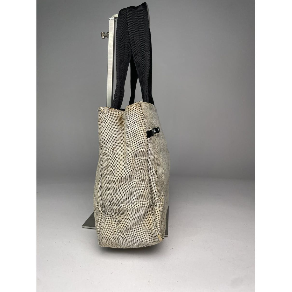 Prada Black Cotton Handbag Size ONE SIZE - 3 Thumbnail
