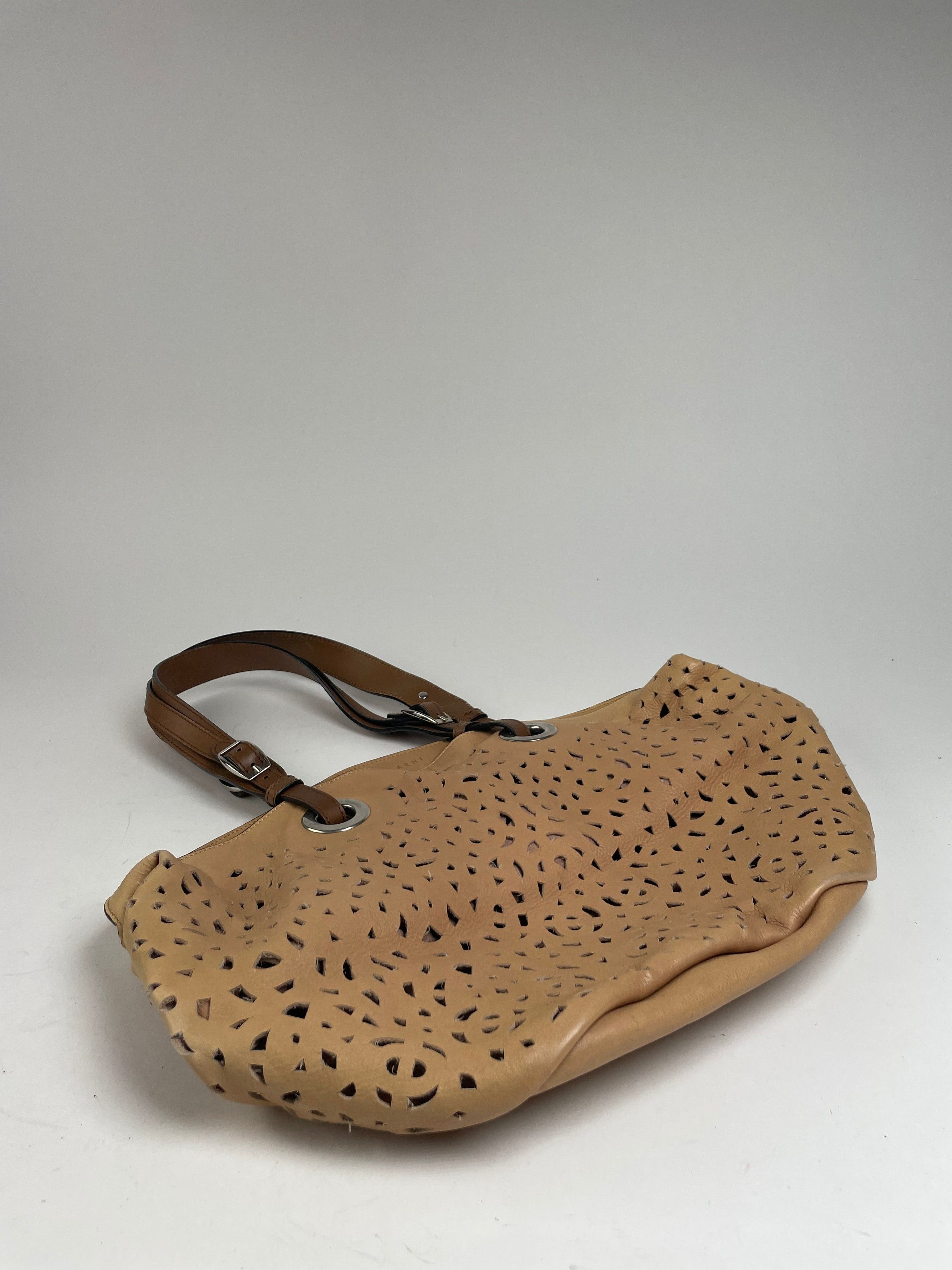 Marni Vintage Leather Shopper Brown Size ONE SIZE - 13 Thumbnail