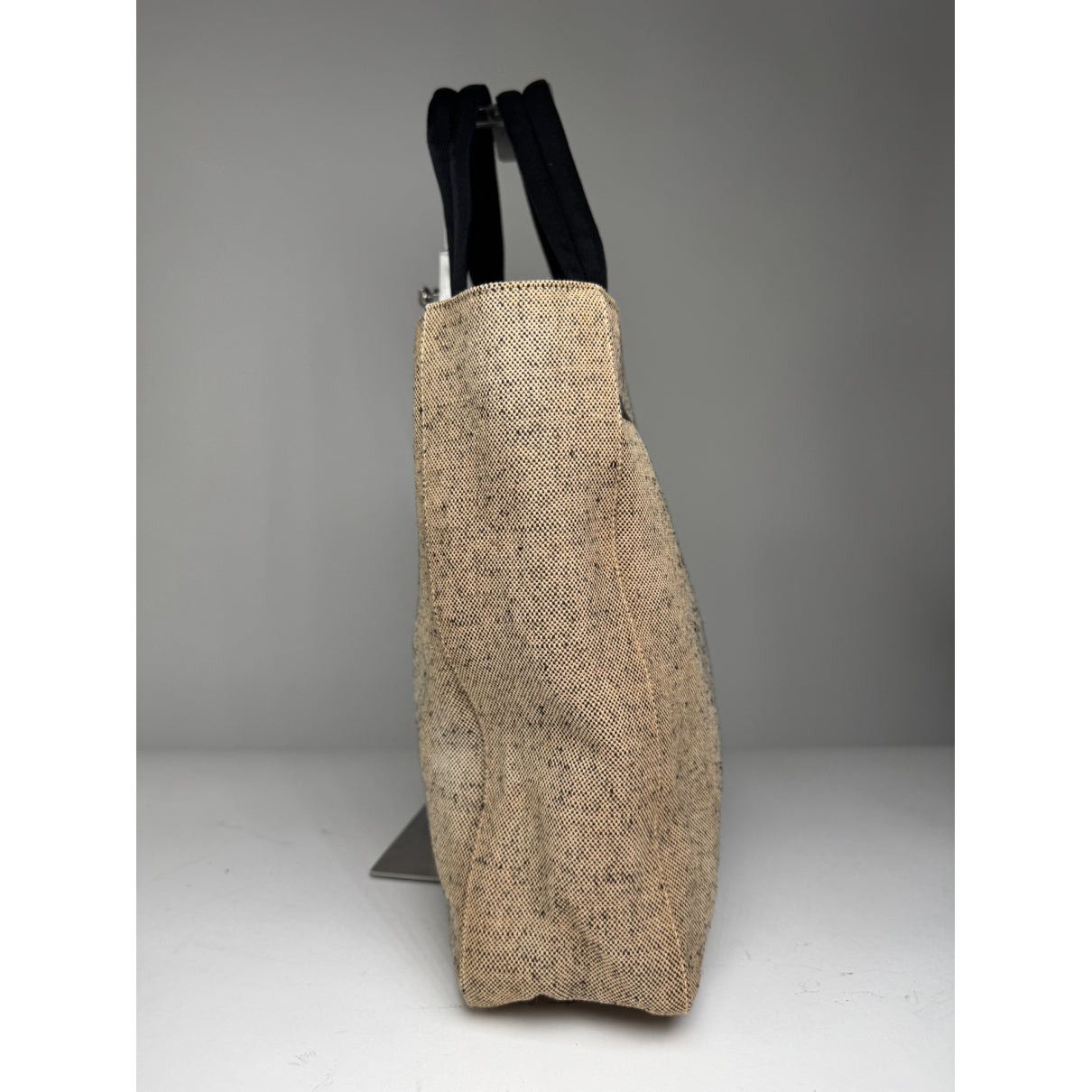 Prada Beige Cotton Handbag Size ONE SIZE - 3 Thumbnail