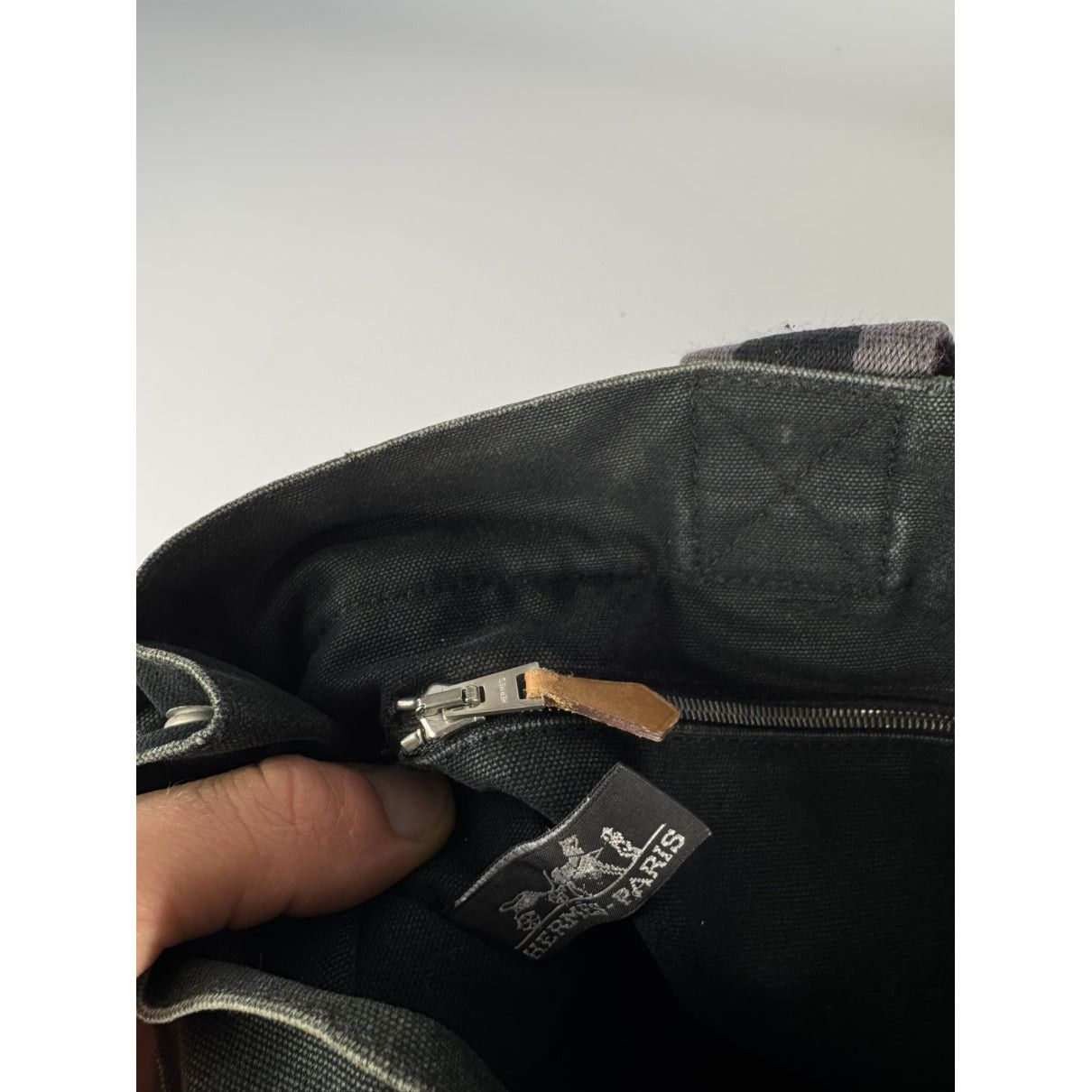 Other Hermès Black Cotton Handbag Size ONE SIZE - 5 Thumbnail