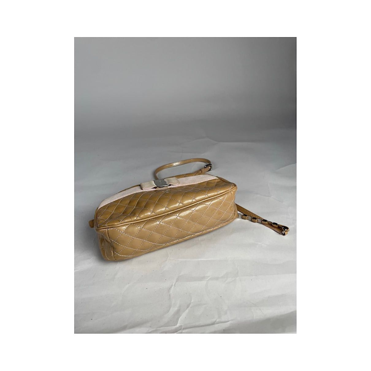 Salvatore Ferragamo Beige Leather Handbag Size ONE SIZE - 2 Thumbnail