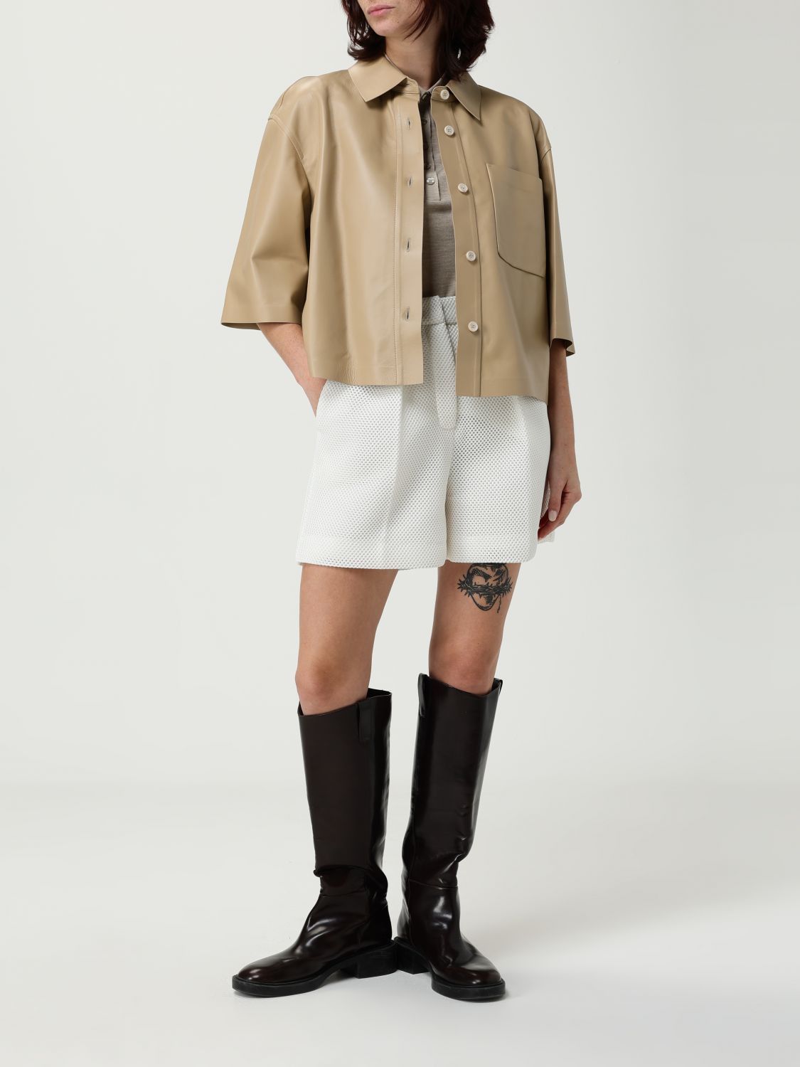 Max Mara Max Mara Short Woman White Size 27" / US 4 / IT 40 - 2 Thumbnail