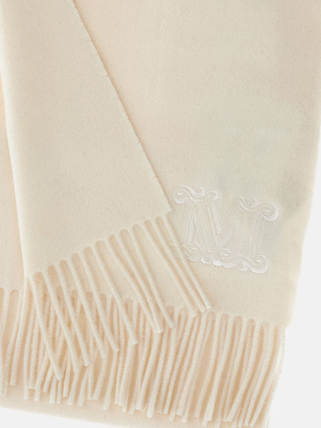 Max Mara Max Mara Scarf Woman White Size ONE SIZE - 2 Thumbnail