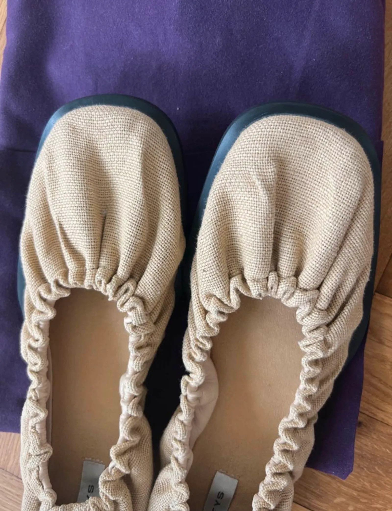 Eytys Eytys Rue Yute Raw Ballet Flats Size US 7 / IT 37 - 4 Thumbnail