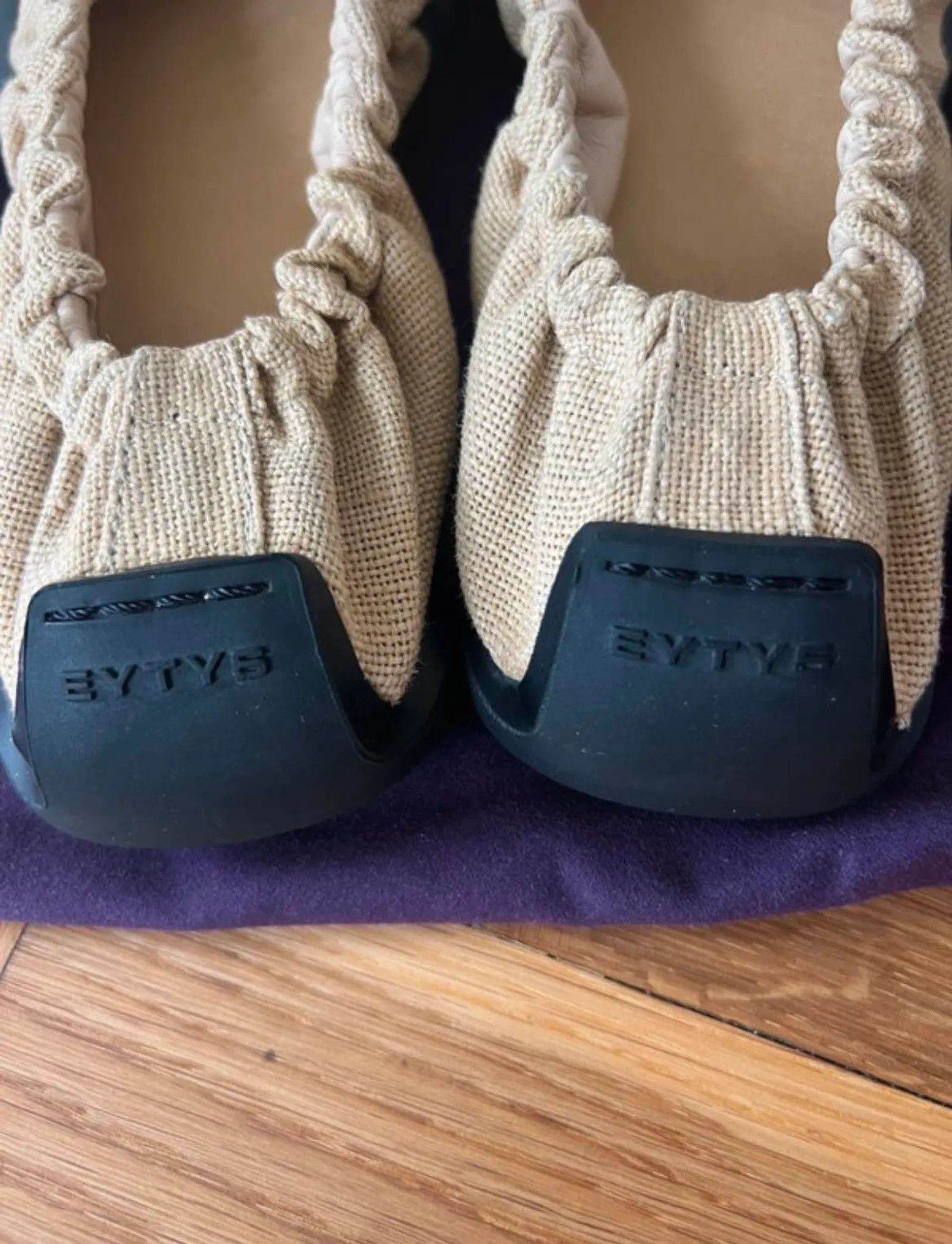 Eytys Eytys Rue Yute Raw Ballet Flats Size US 7 / IT 37 - 3 Thumbnail