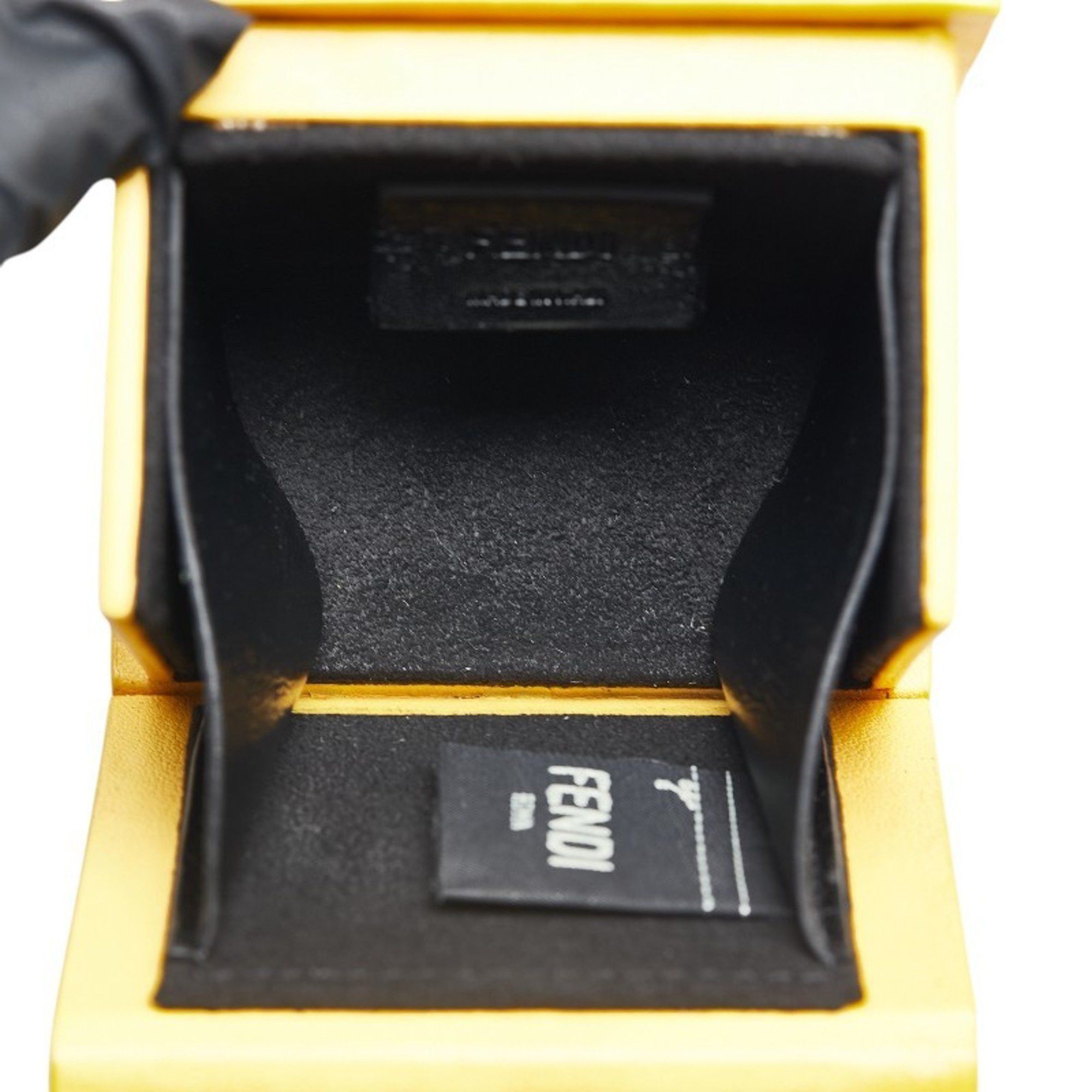 Fendi FENDI Mini Box Charm Keychain 7AR894 Yellow Leather Women's Size ONE SIZE - 3 Thumbnail