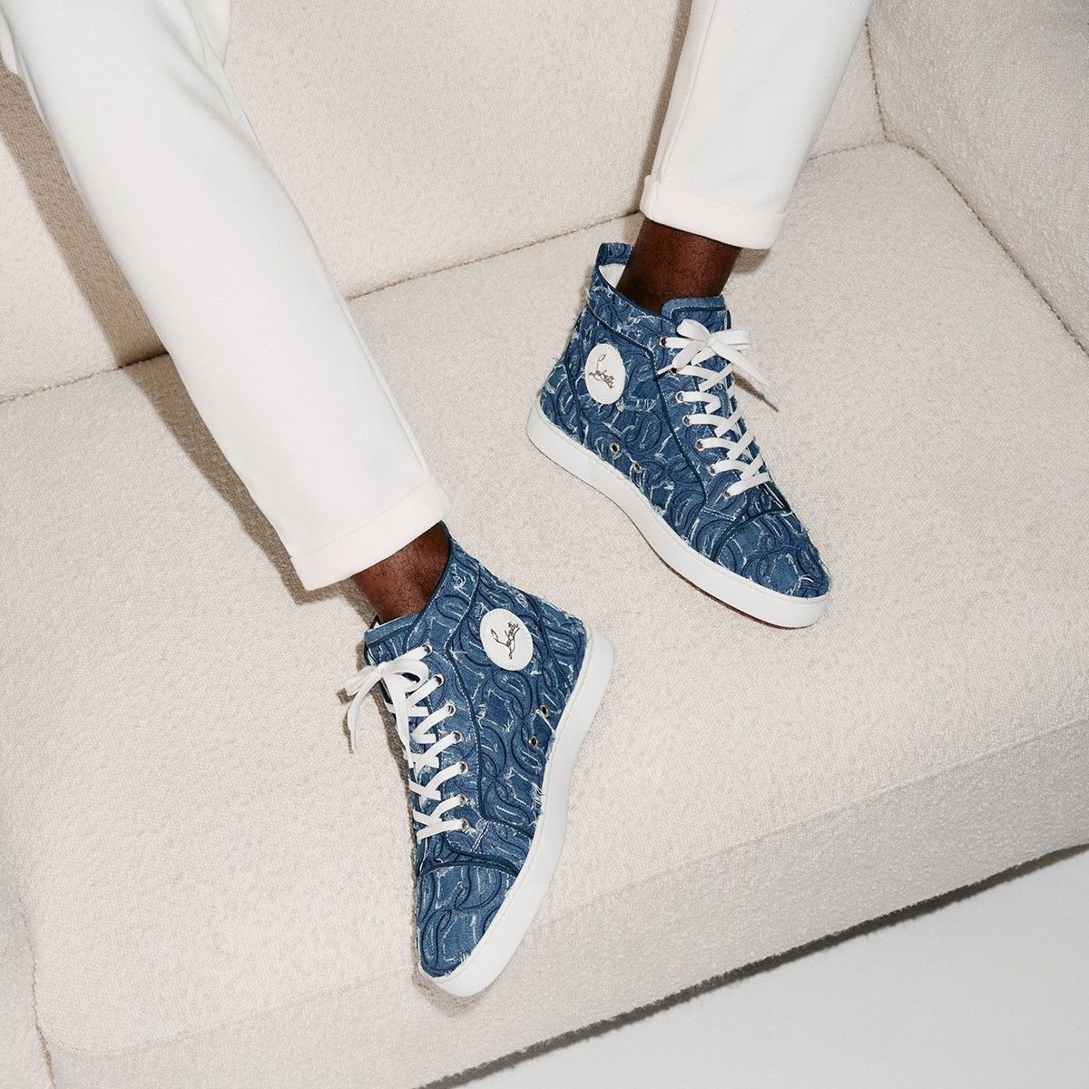 Christian Louboutin louis denim Size US 9 / EU 42 - 2 Thumbnail
