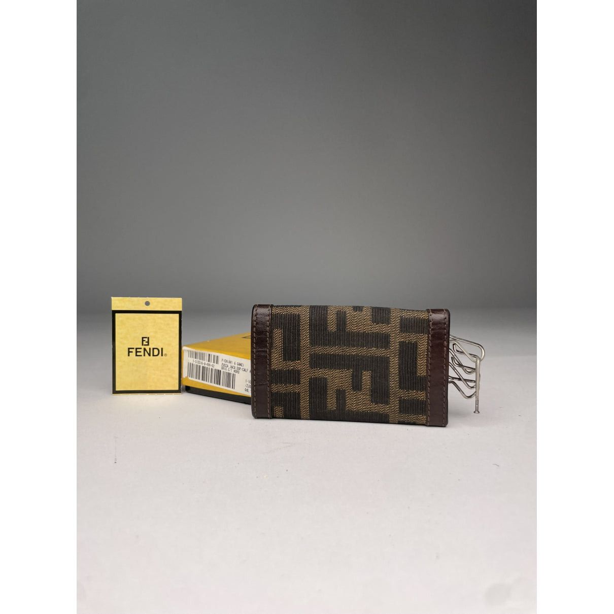 Fendi Baguette Brown Cotton Purse Size ONE SIZE - 2 Thumbnail