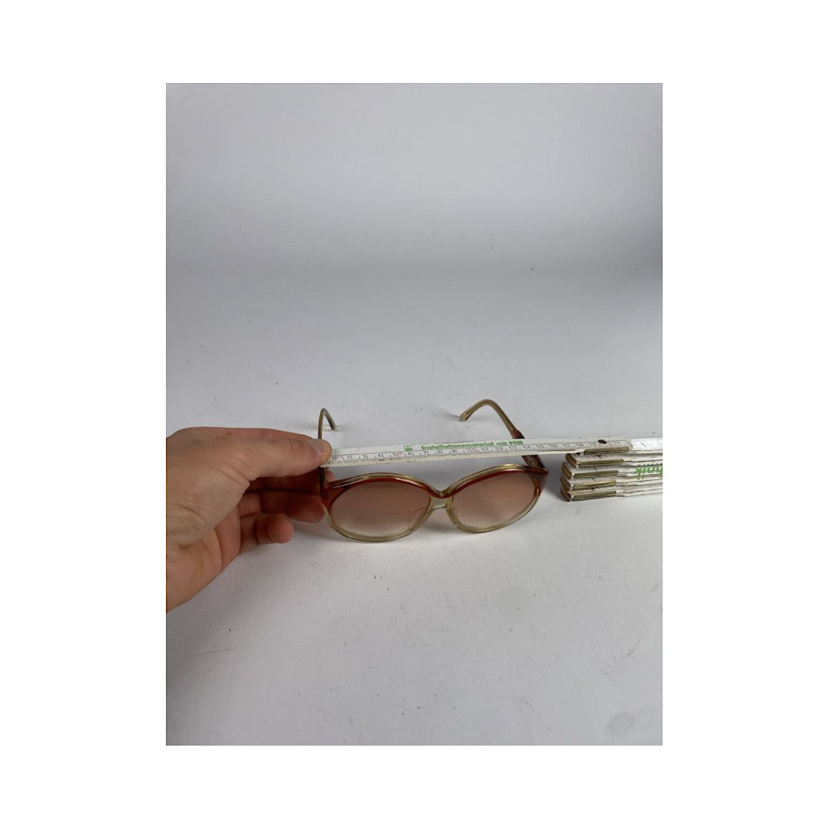 Celine Red Plastic Sunglasses Size ONE SIZE - 4 Thumbnail