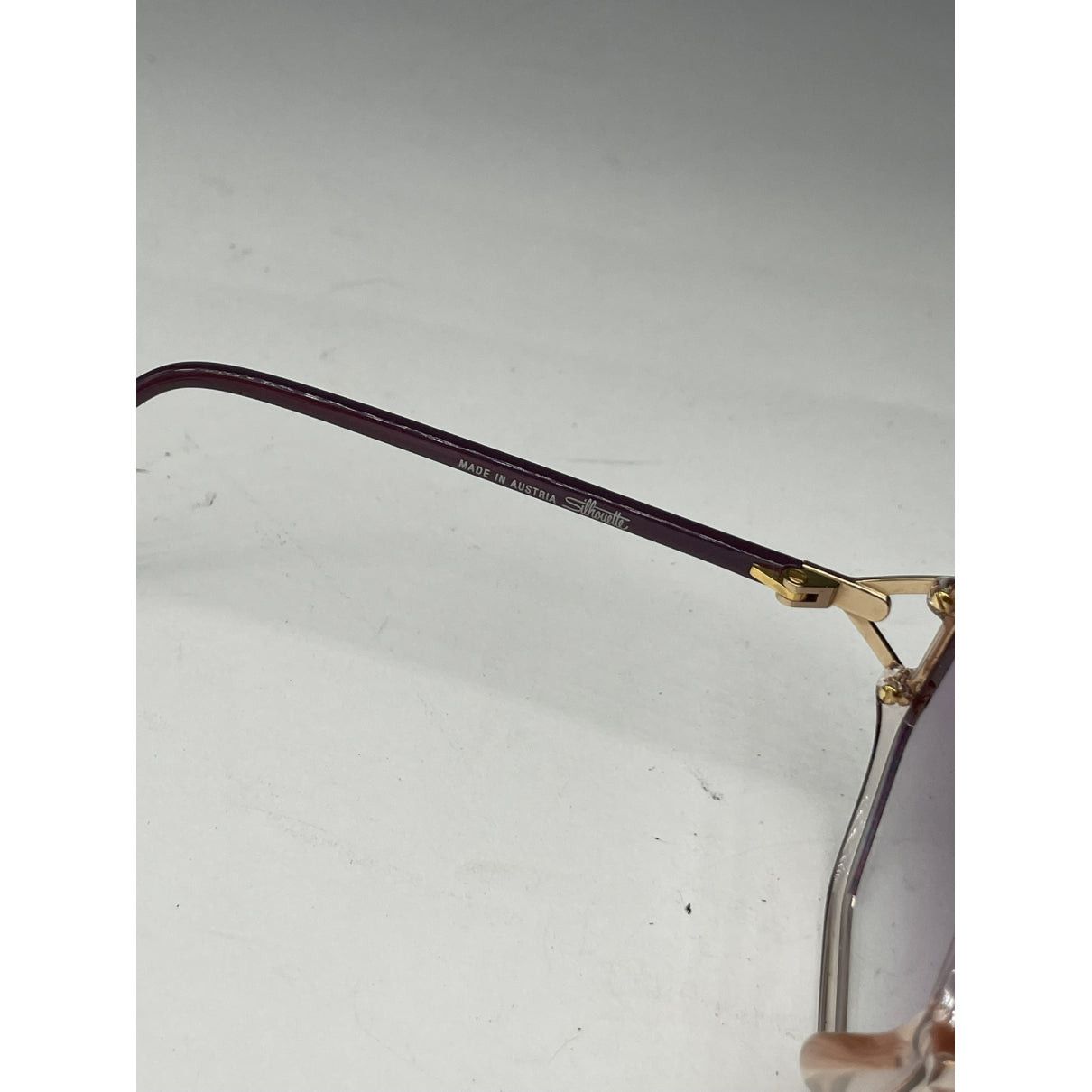 Silhouette Purple Plastic Sunglasses Size ONE SIZE - 4 Thumbnail