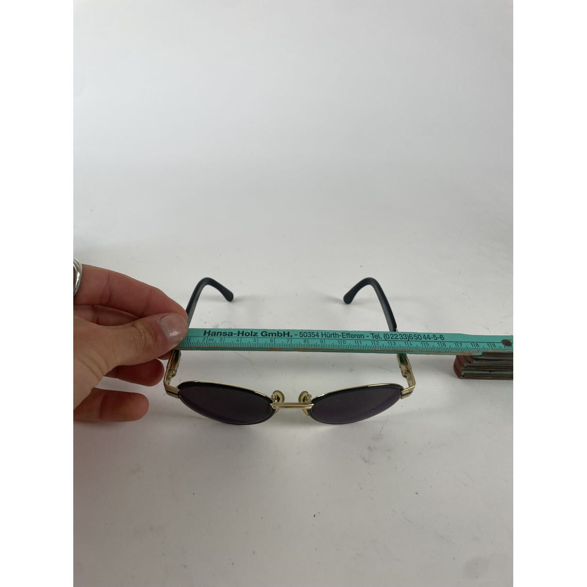 Fendi Black Metal Sunglasses Size ONE SIZE - 5 Thumbnail