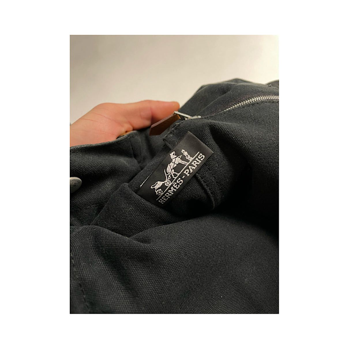 Other Hermès Black Cotton Handbag Size ONE SIZE - 5 Thumbnail