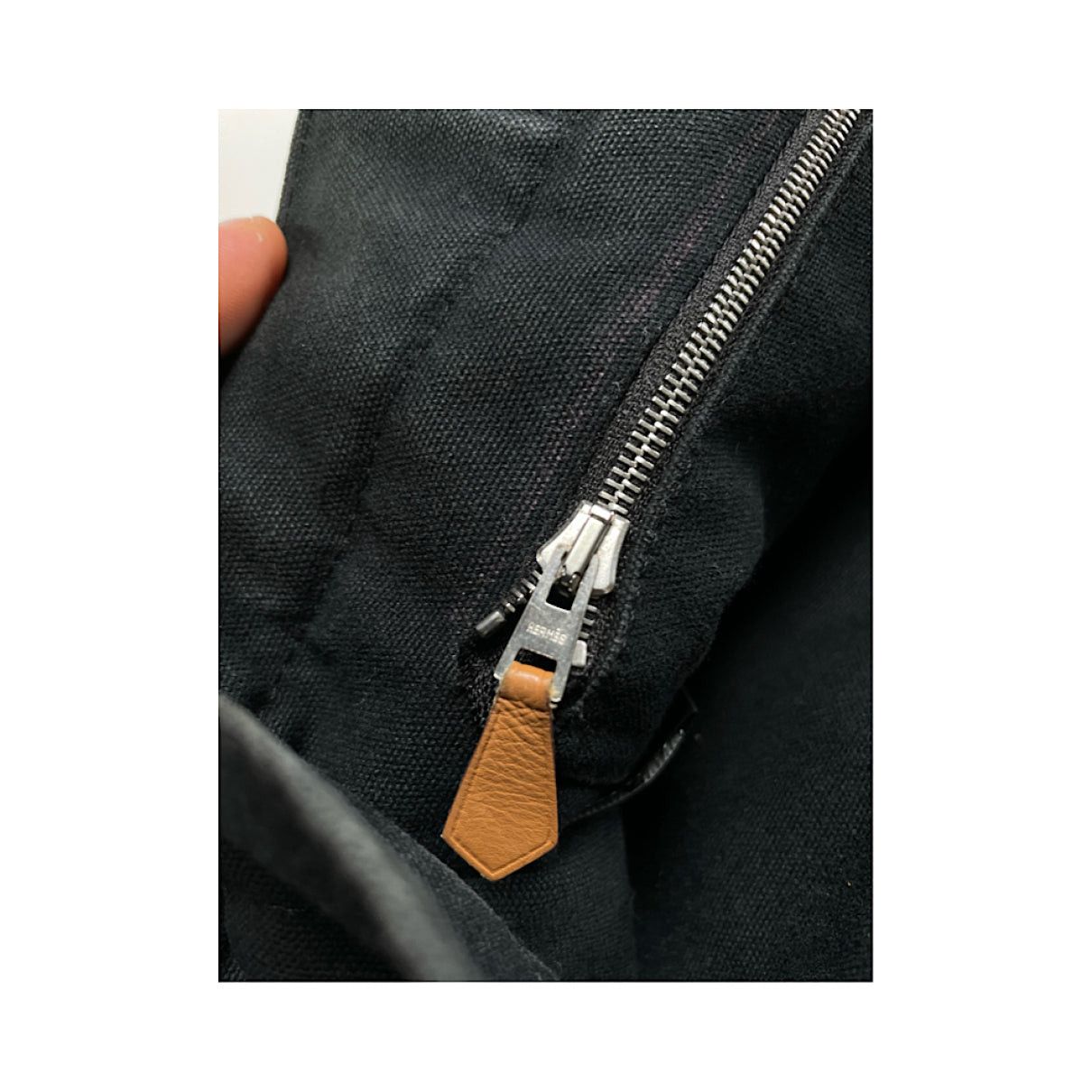 Other Hermès Black Cotton Handbag Size ONE SIZE - 4 Thumbnail