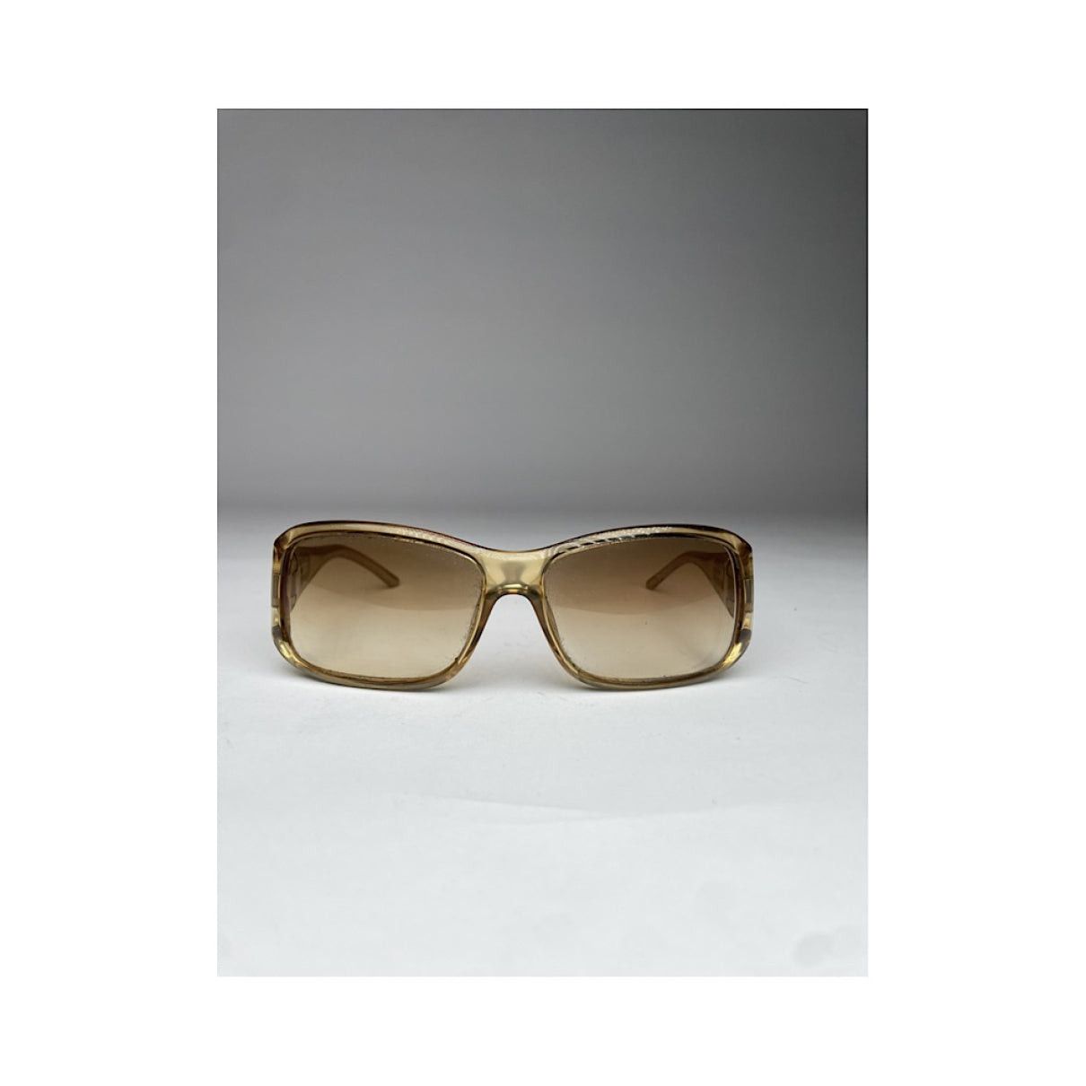 Gucci Ecru Plastic Sunglasses Size ONE SIZE - 4 Thumbnail