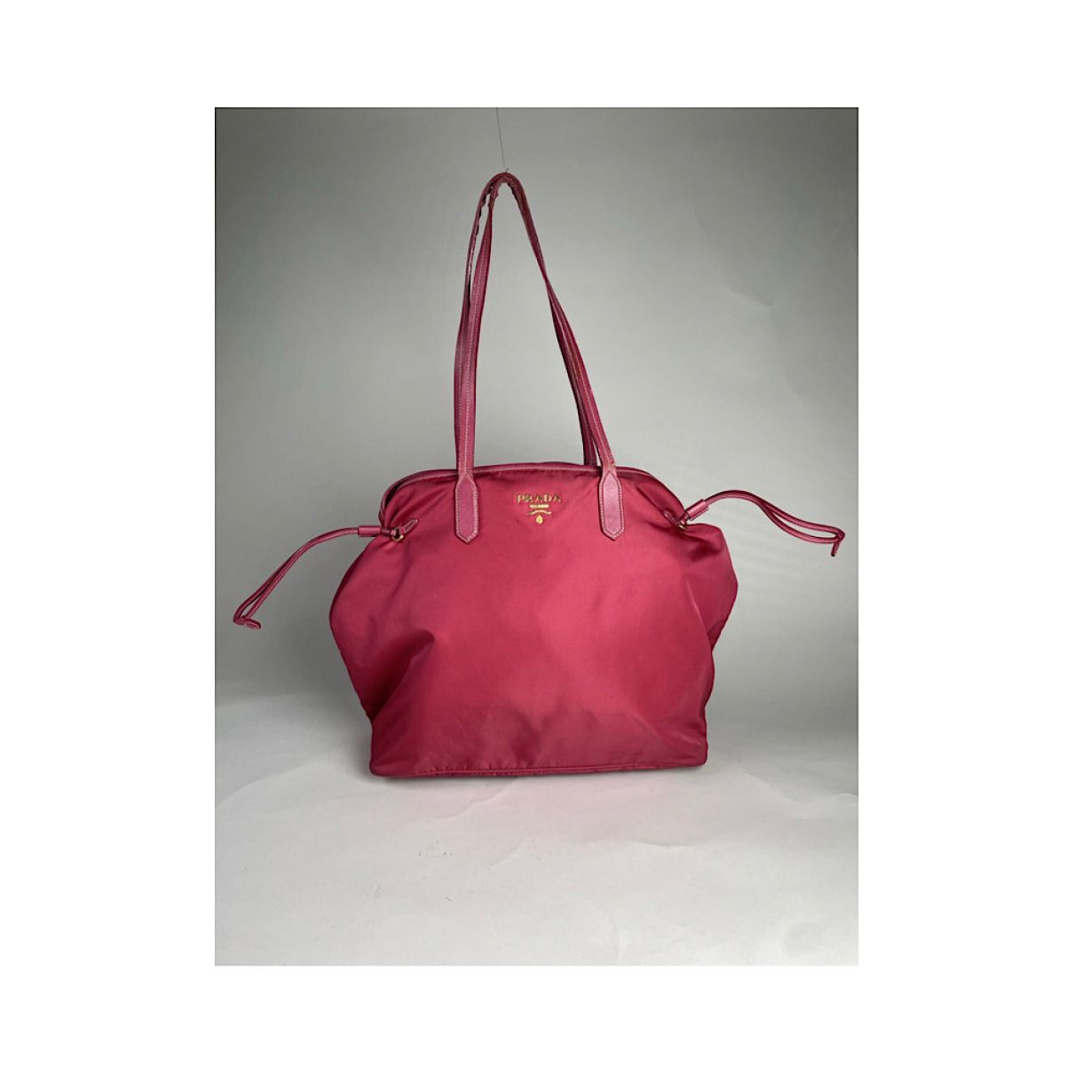 Prada Diagramme Pink Polyester Handbag Size ONE SIZE - 2 Thumbnail