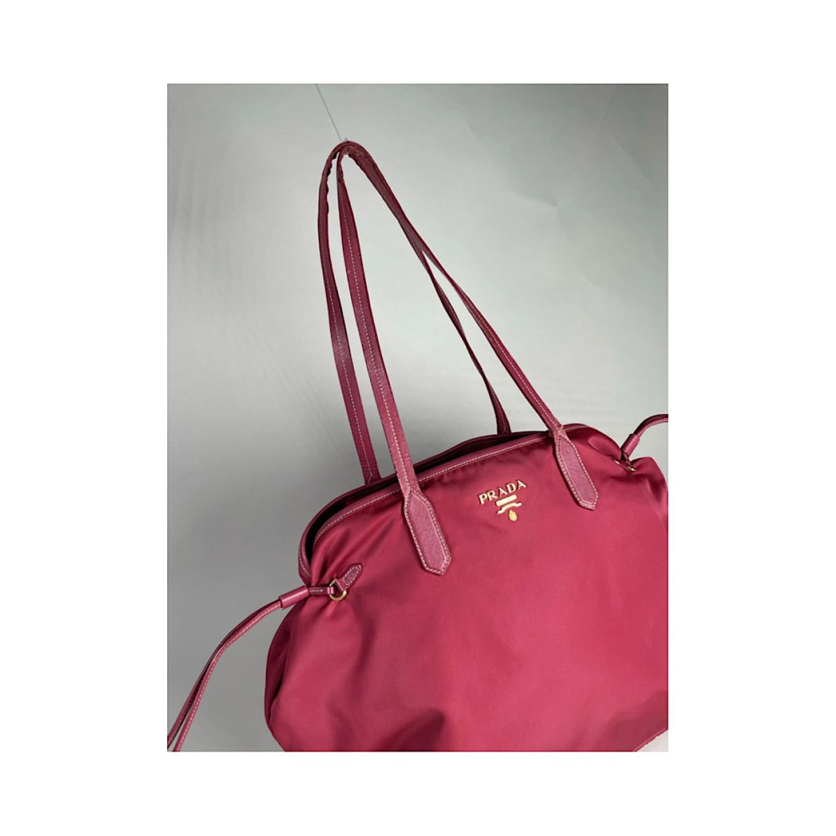 Prada Diagramme Pink Polyester Handbag Size ONE SIZE - 3 Thumbnail