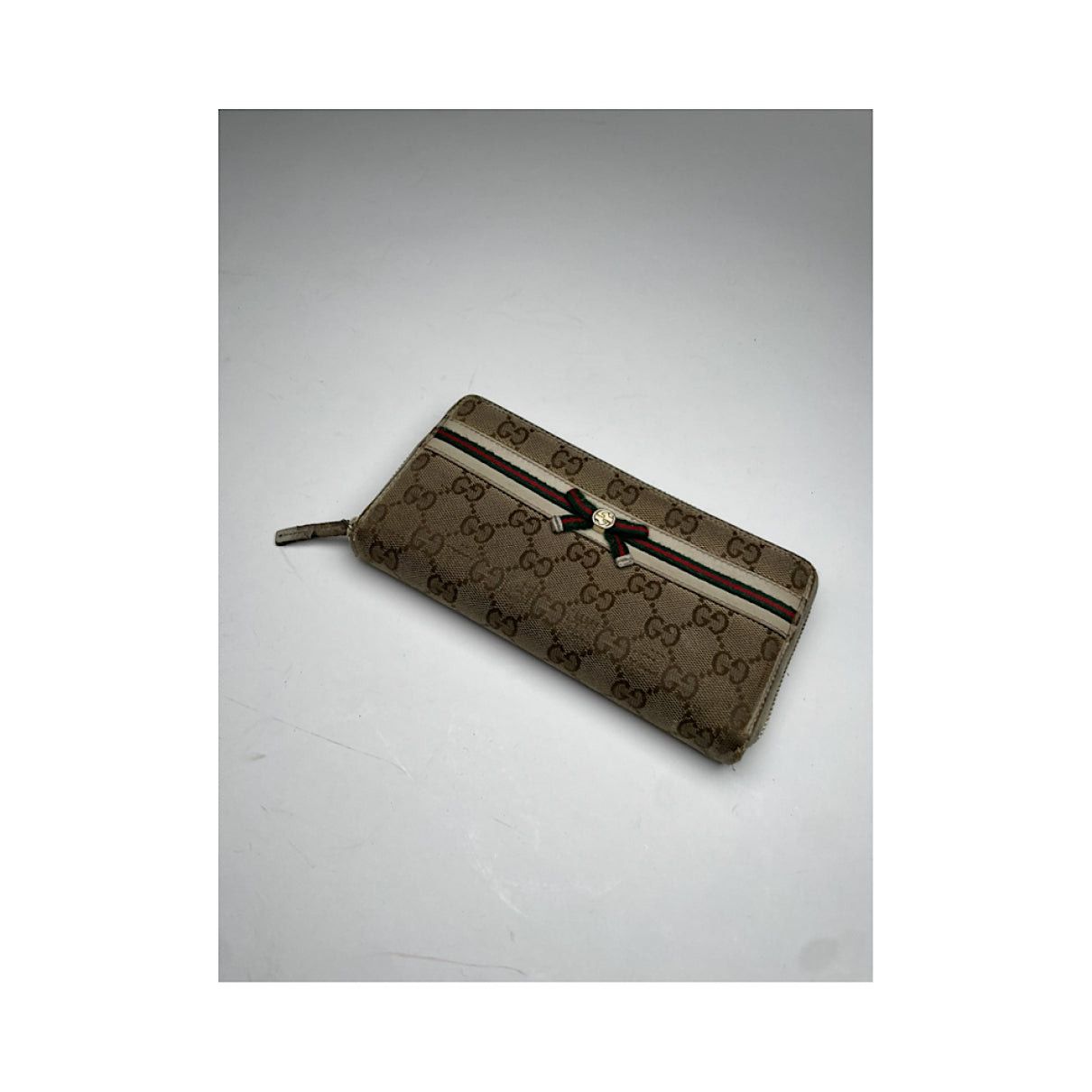 Gucci Horsebit 1955 Beige Leather Wallet Size ONE SIZE - 5 Thumbnail