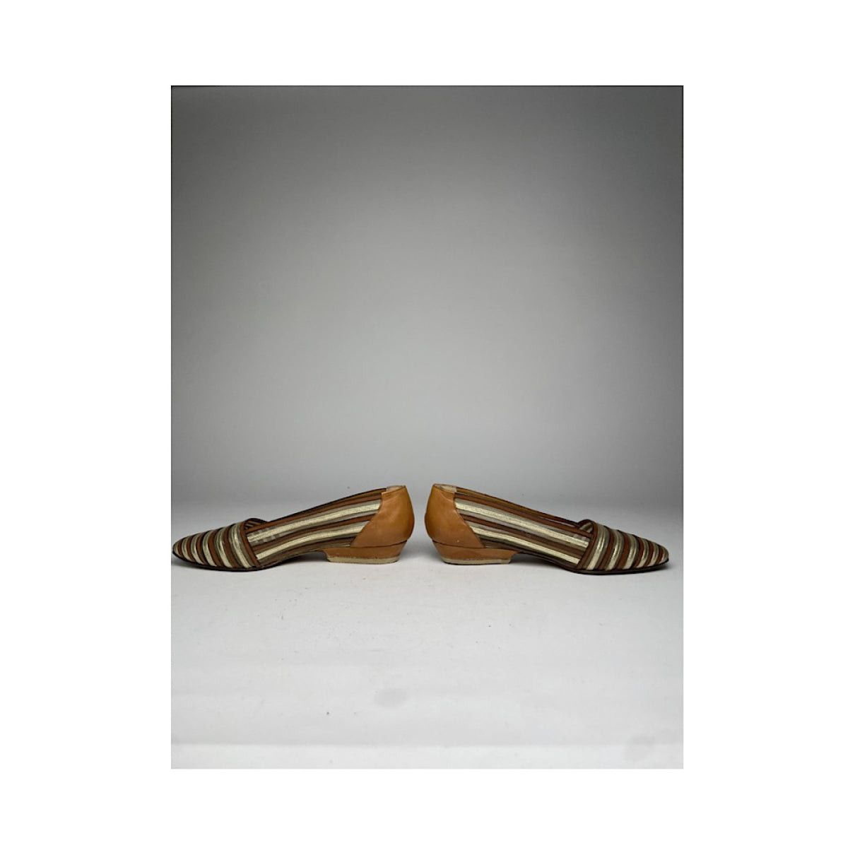 Fendi Brown Leather Flat Size US 4.5 / IT 34.5 - 5 Thumbnail