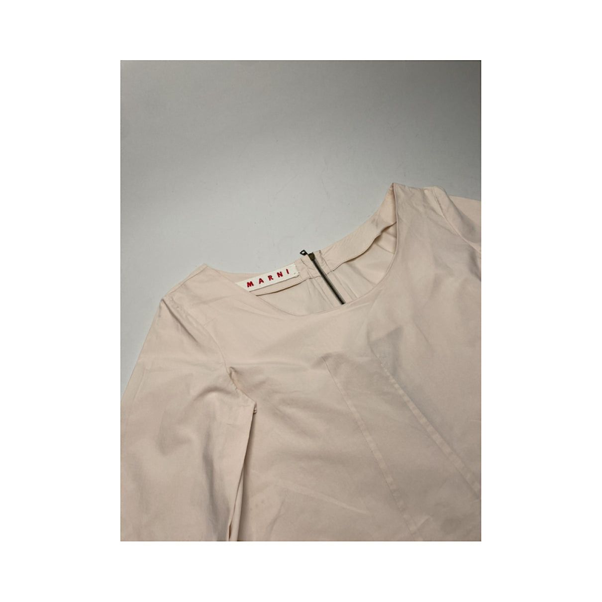 Marni Beige Cotton Top Size L / US 10 / IT 46 - 4 Thumbnail