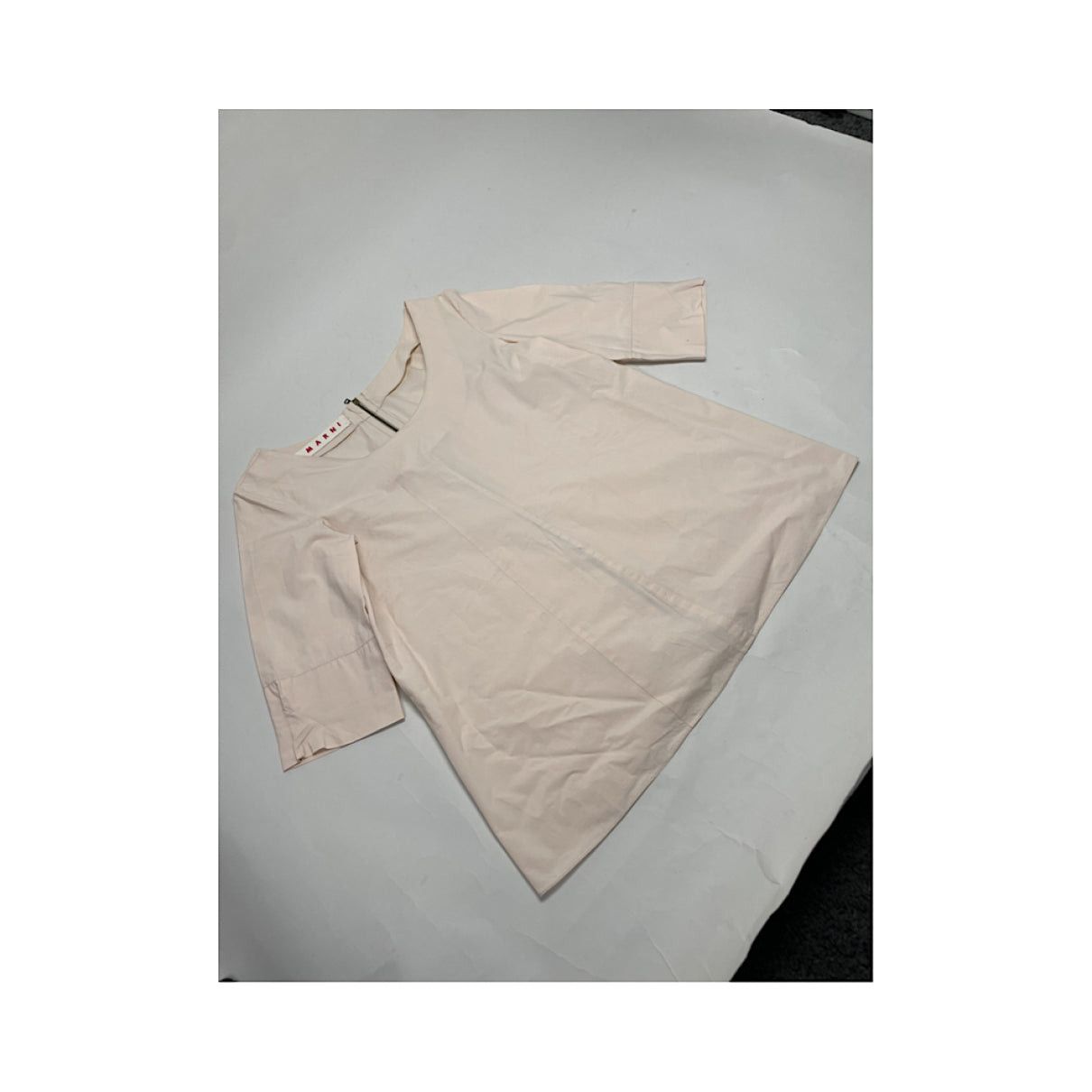Marni Beige Cotton Top Size L / US 10 / IT 46 - 3 Thumbnail