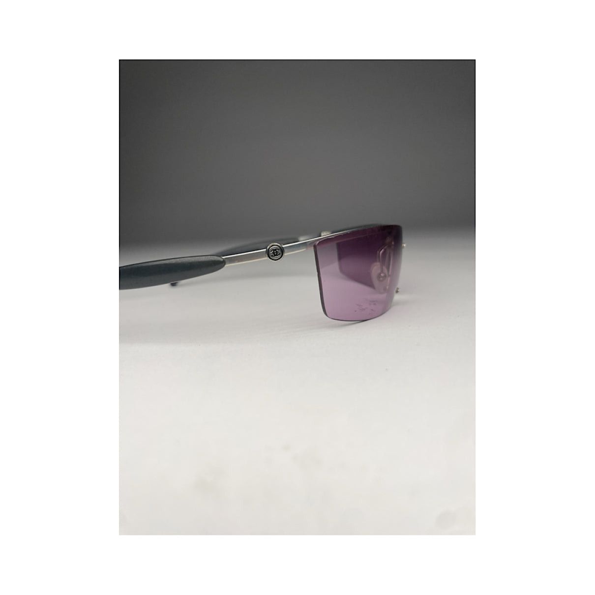 Chanel Purple Metal Sunglasses Size ONE SIZE - 4 Thumbnail