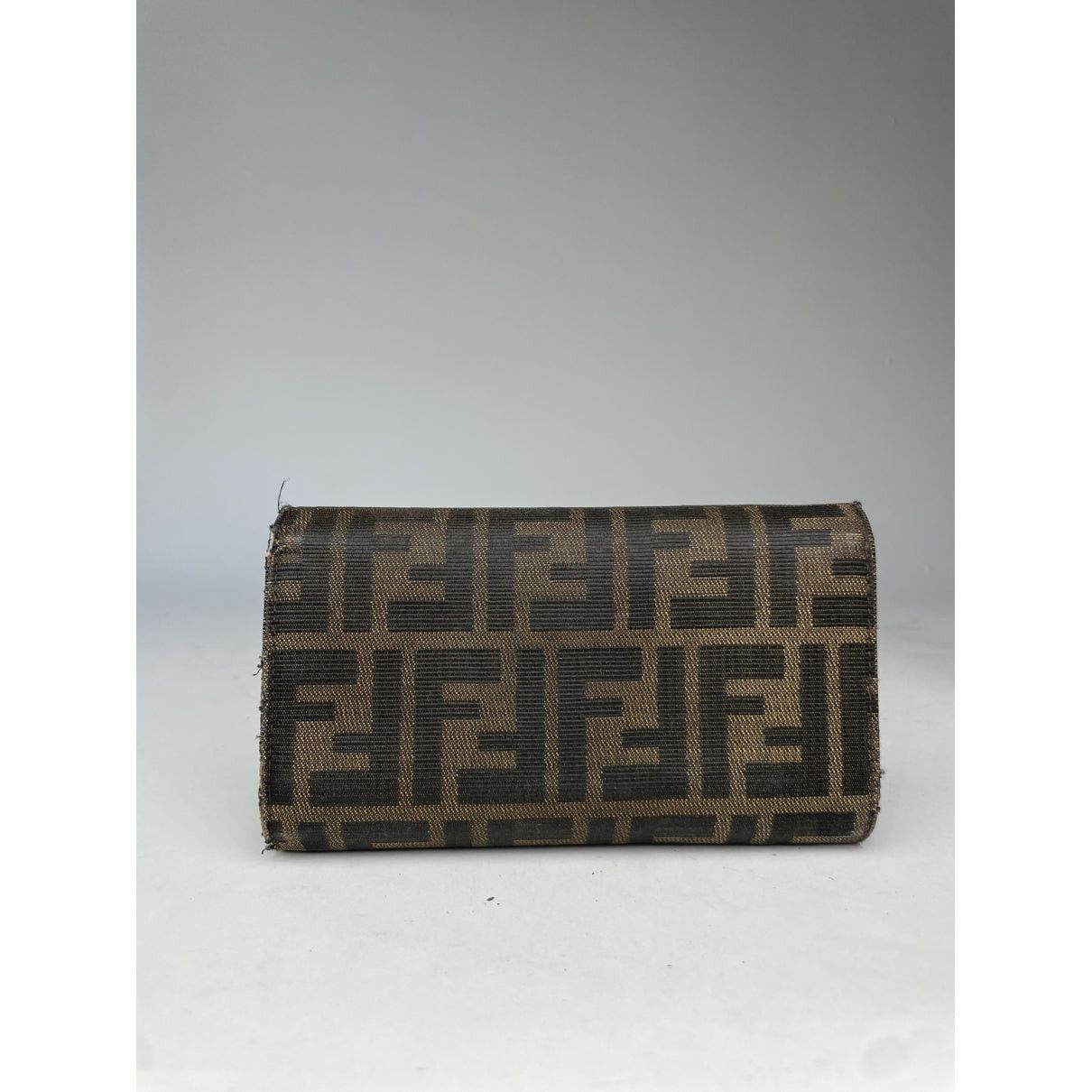 Fendi Baguette Brown Cotton Wallet Size ONE SIZE - 3 Thumbnail