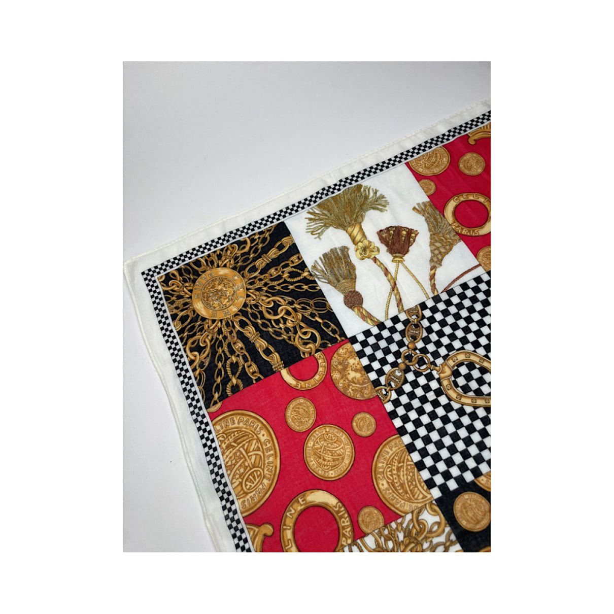 Celine Multicolour Silk Silk Handkerchief Size ONE SIZE - 4 Thumbnail