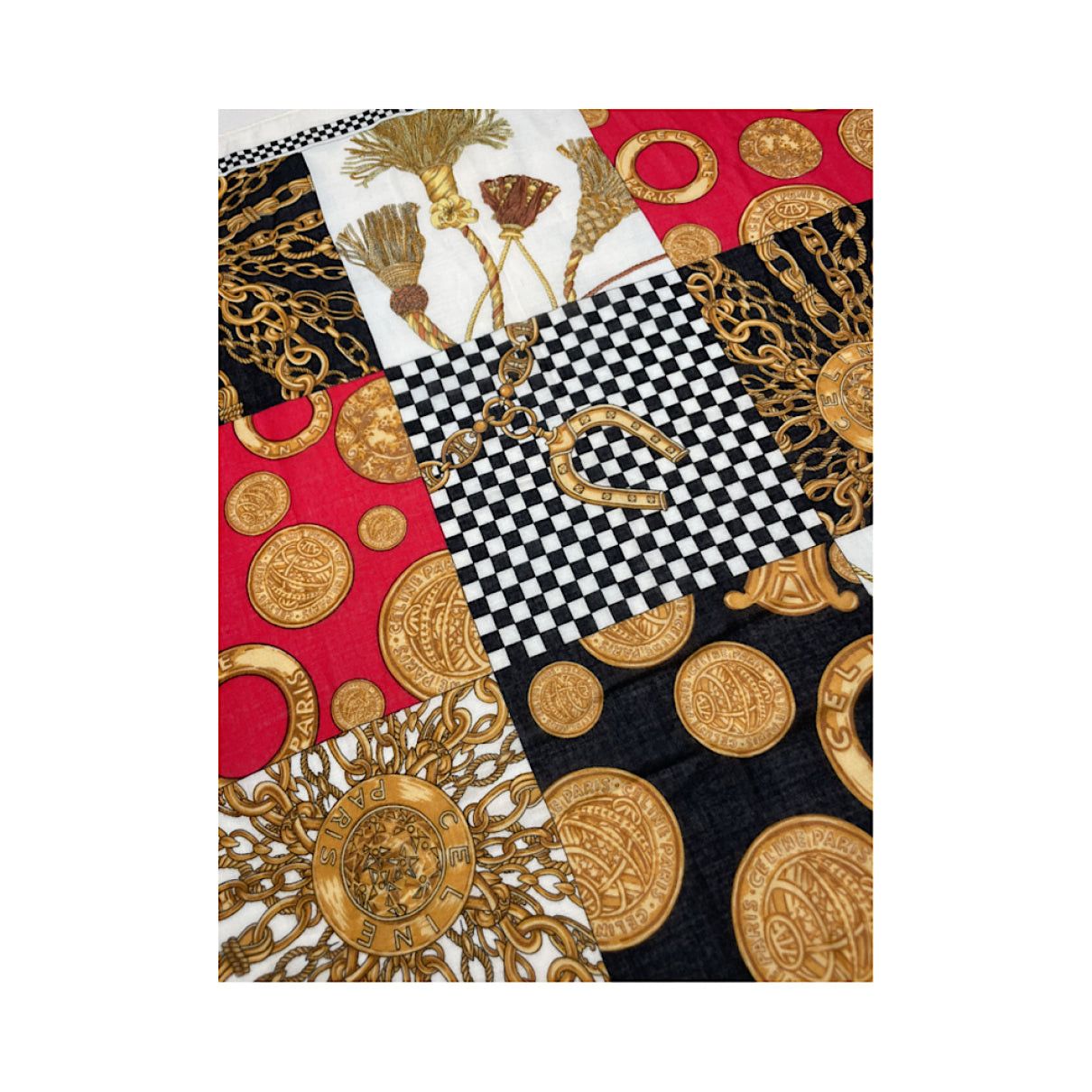 Celine Multicolour Silk Silk Handkerchief Size ONE SIZE - 3 Thumbnail