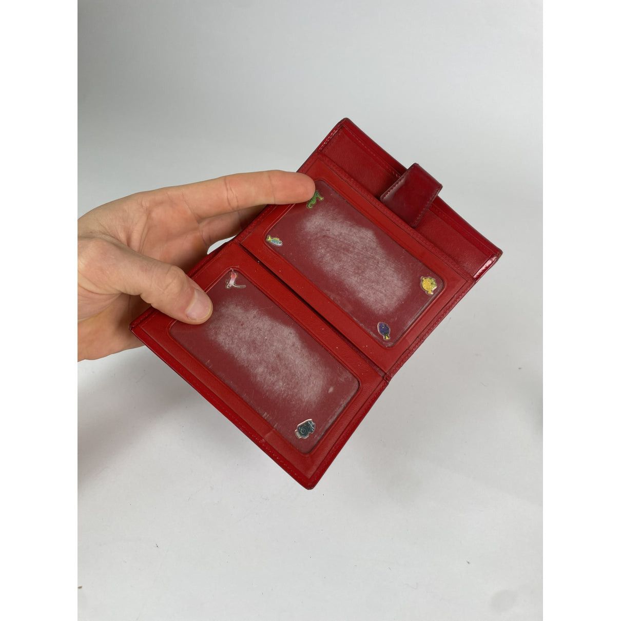 Loewe Red Leather Wallet Size ONE SIZE - 4 Thumbnail