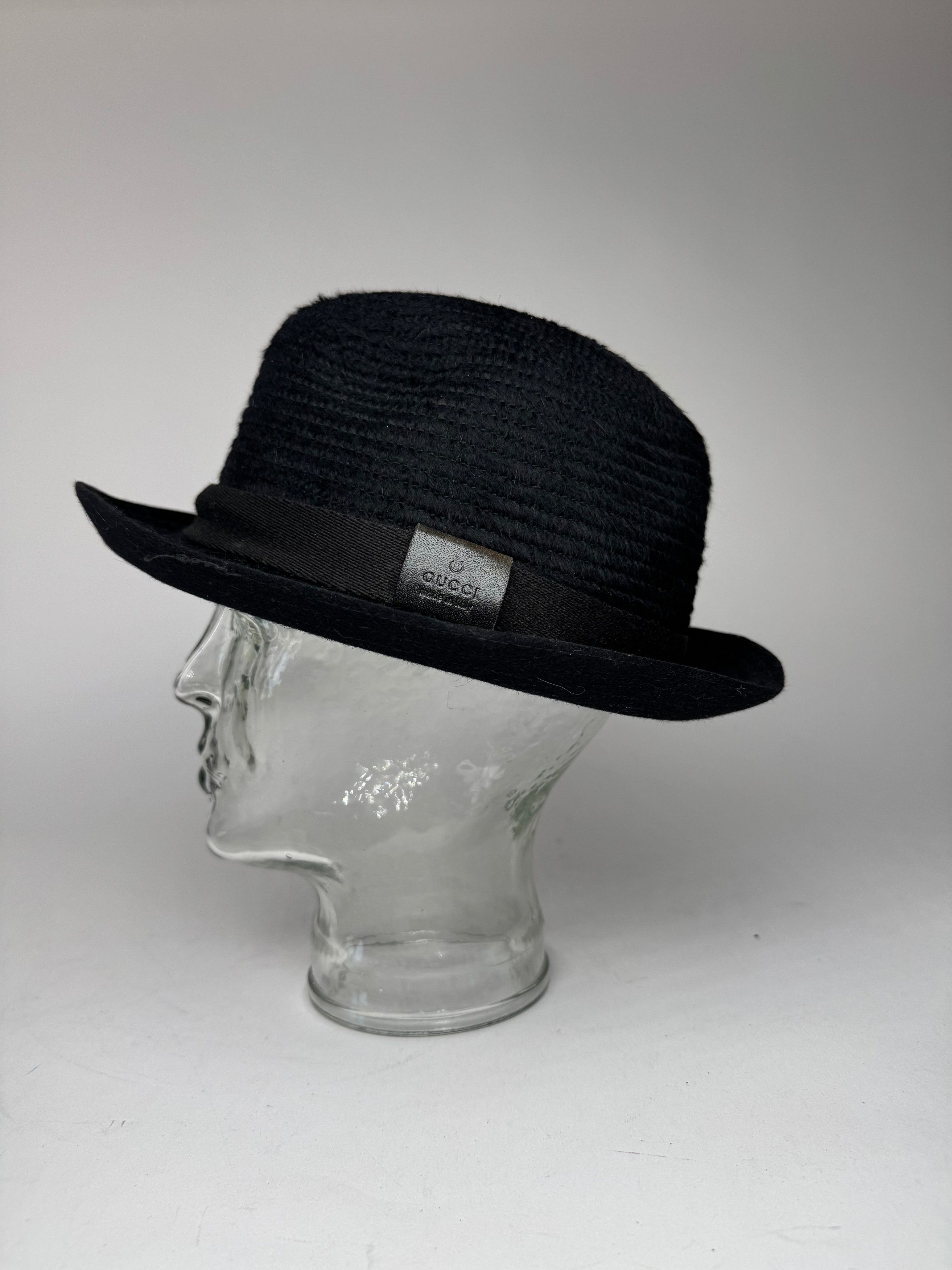 Vintage Wool Hat Black L