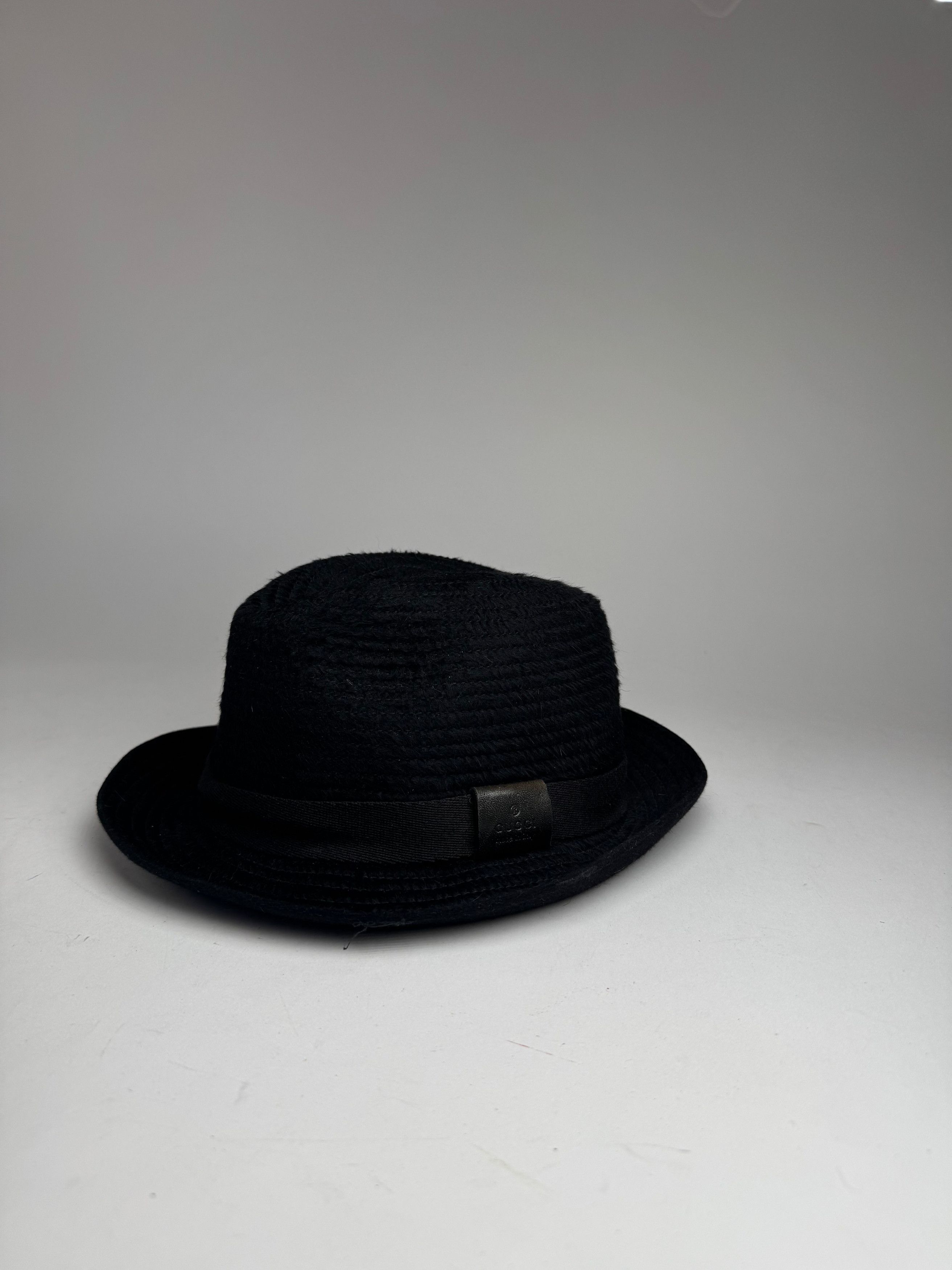 Vintage Wool Hat Black L