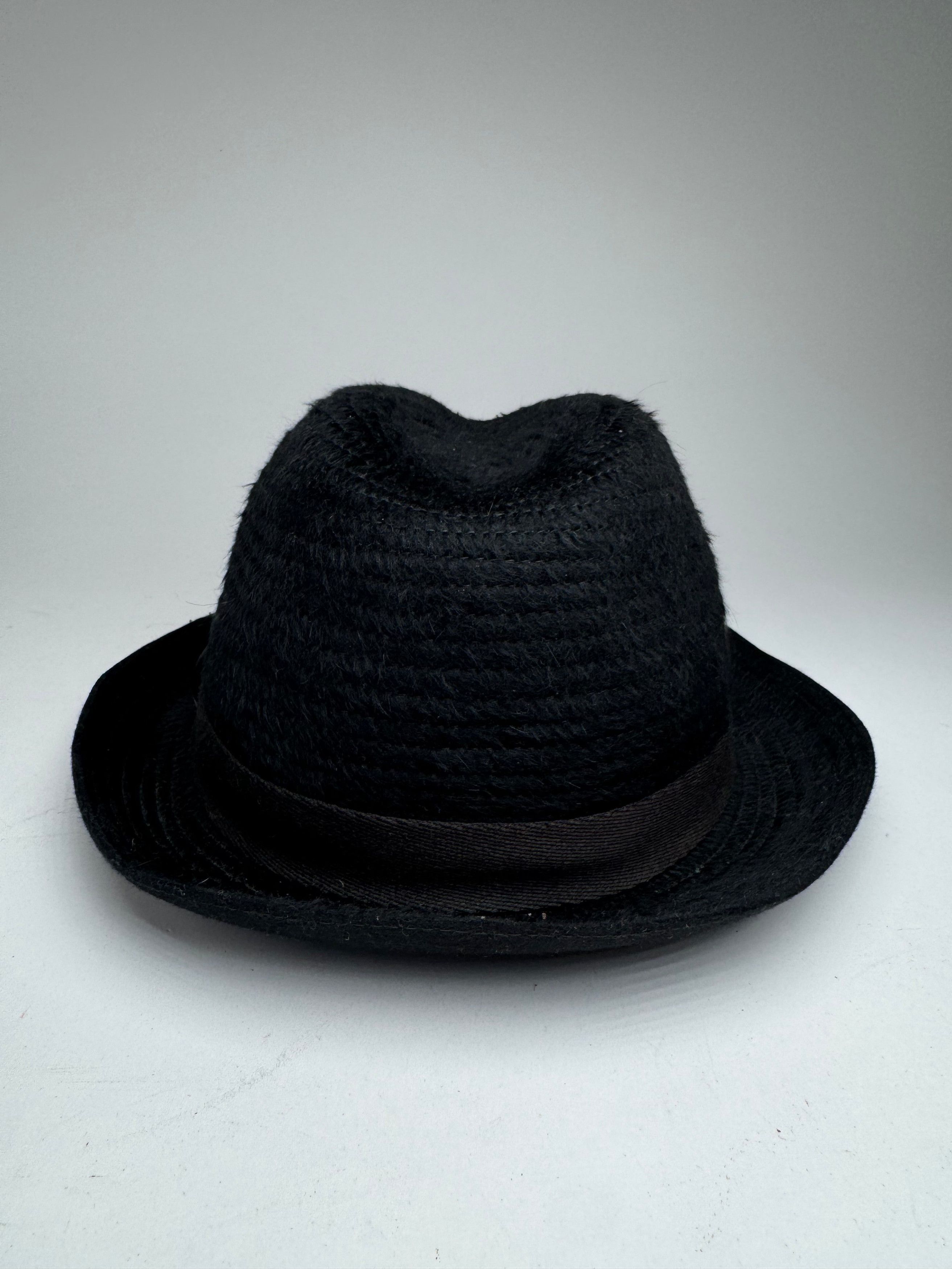Vintage Wool Hat Black L