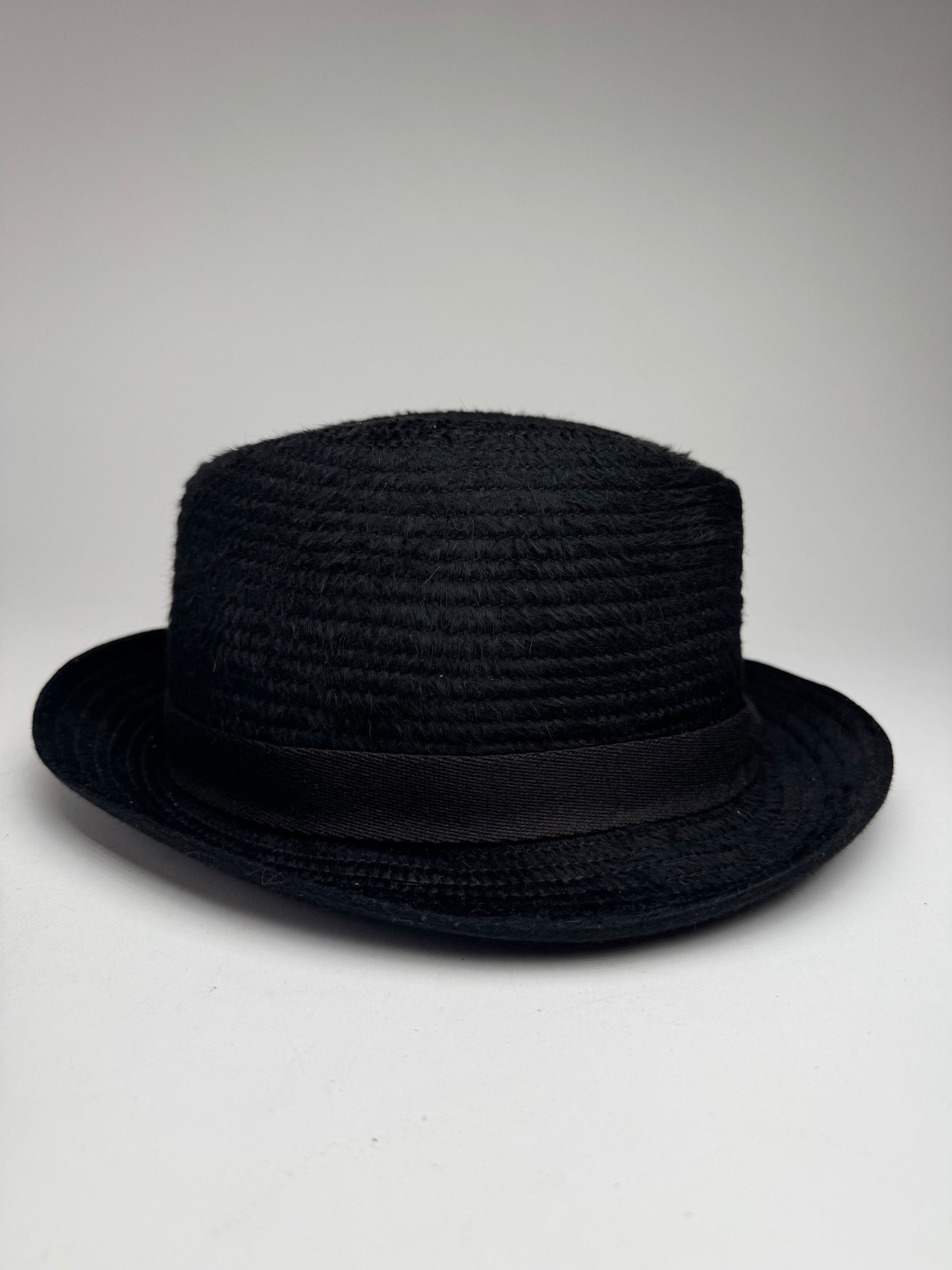 Vintage Wool Hat Black L