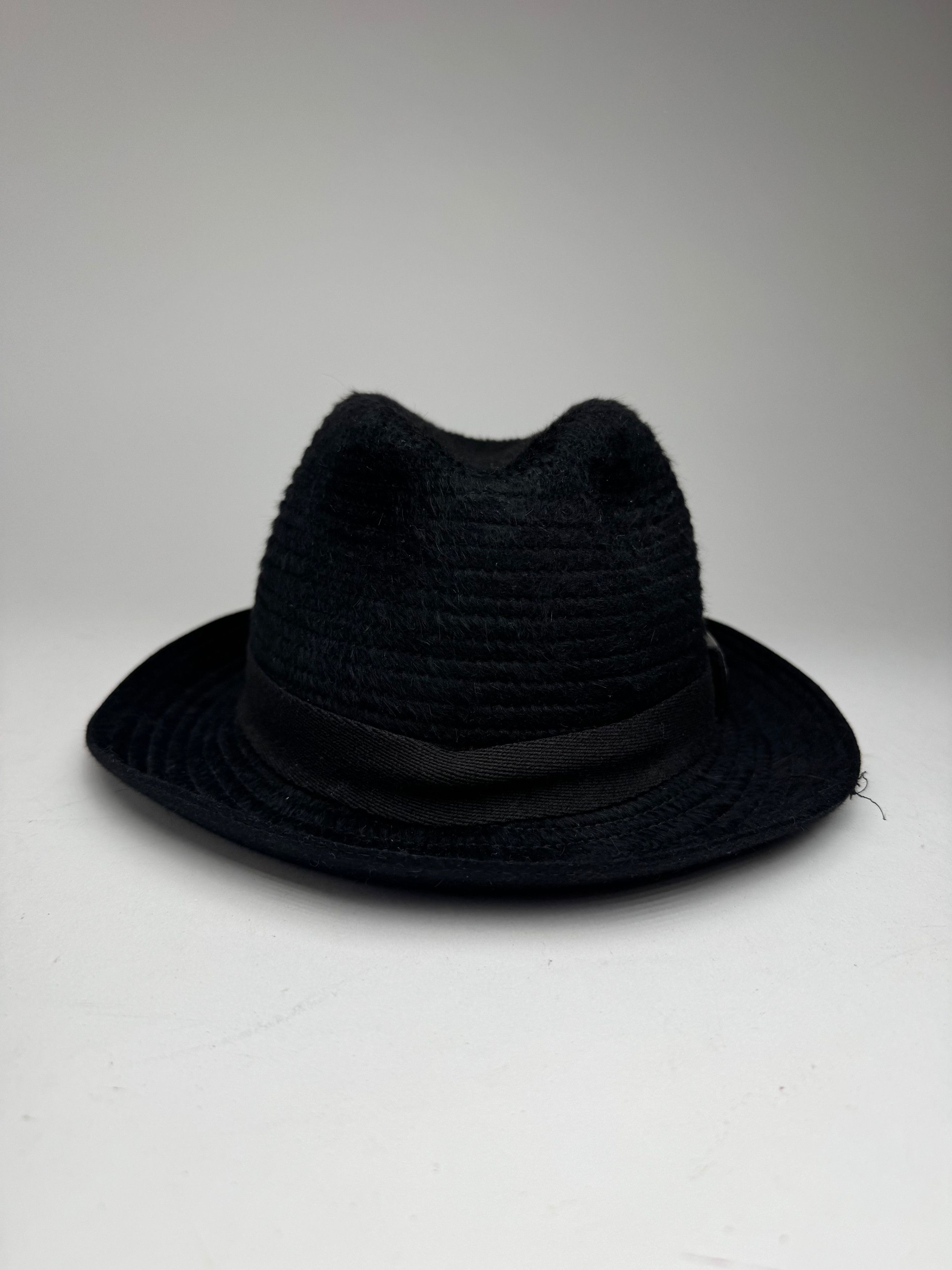 Vintage Wool Hat Black L