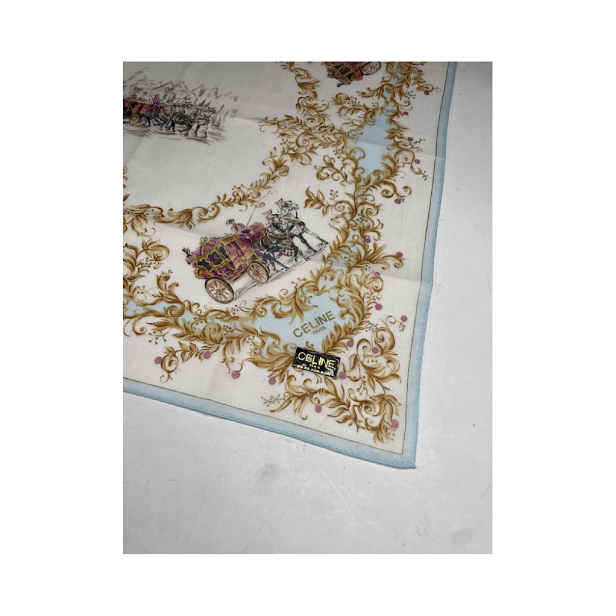 Celine Multicolour Cotton Silk Handkerchief Size ONE SIZE - 2 Thumbnail