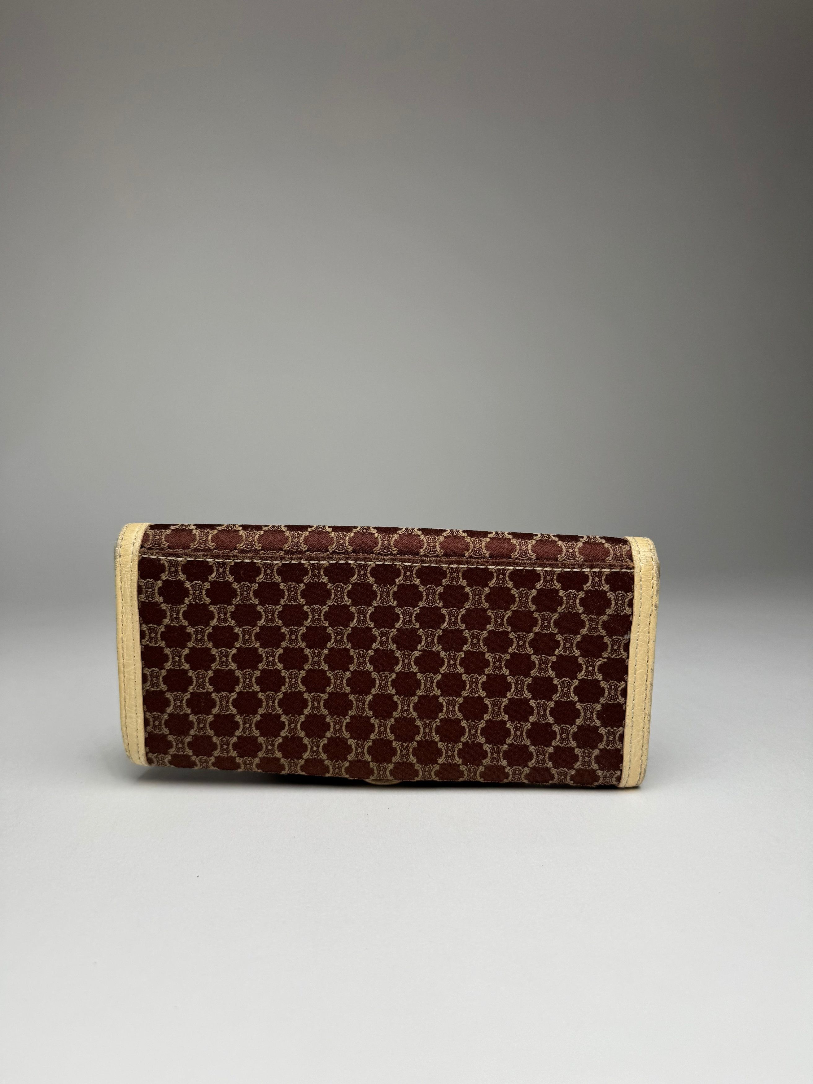 Celine Vintage Leather Canvas Monogram Wallet Size ONE SIZE - 2 Thumbnail