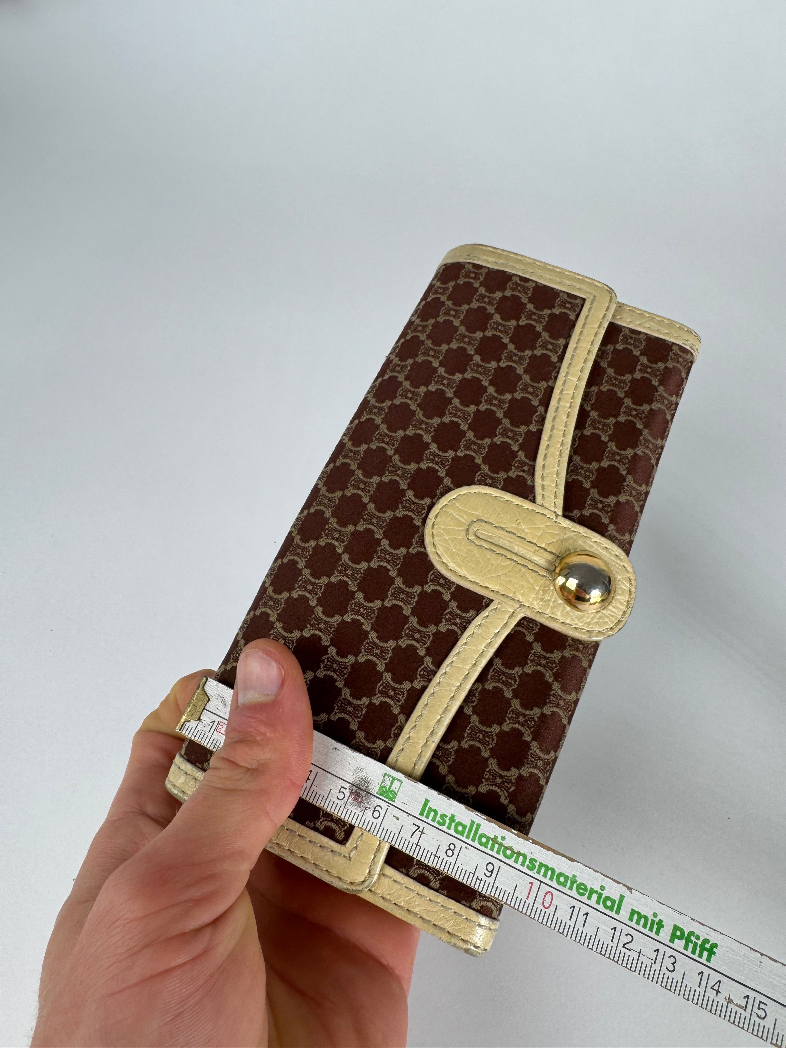 Celine Vintage Leather Canvas Monogram Wallet Size ONE SIZE - 8 Thumbnail