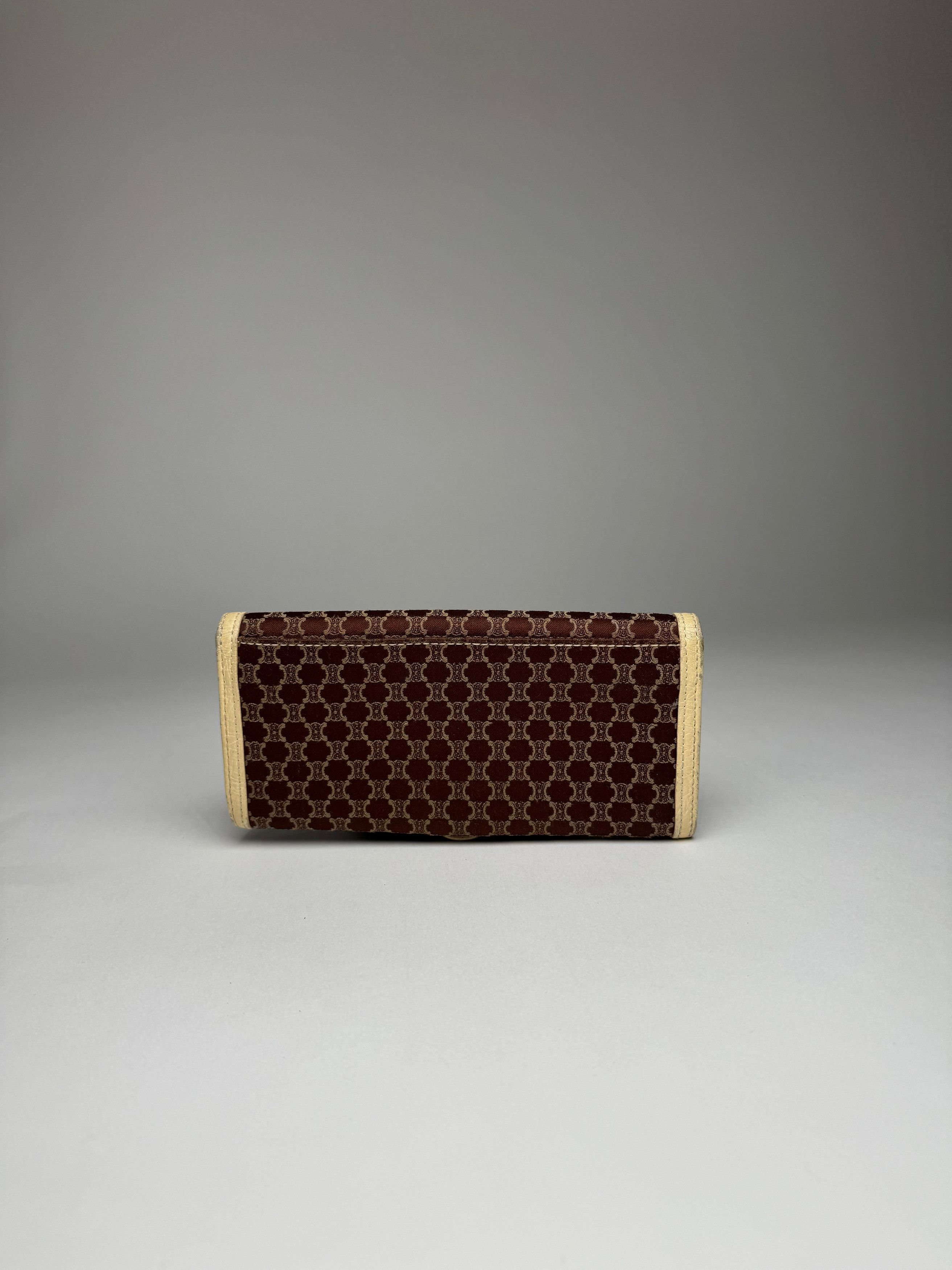 Celine Vintage Leather Canvas Monogram Wallet Size ONE SIZE - 7 Thumbnail