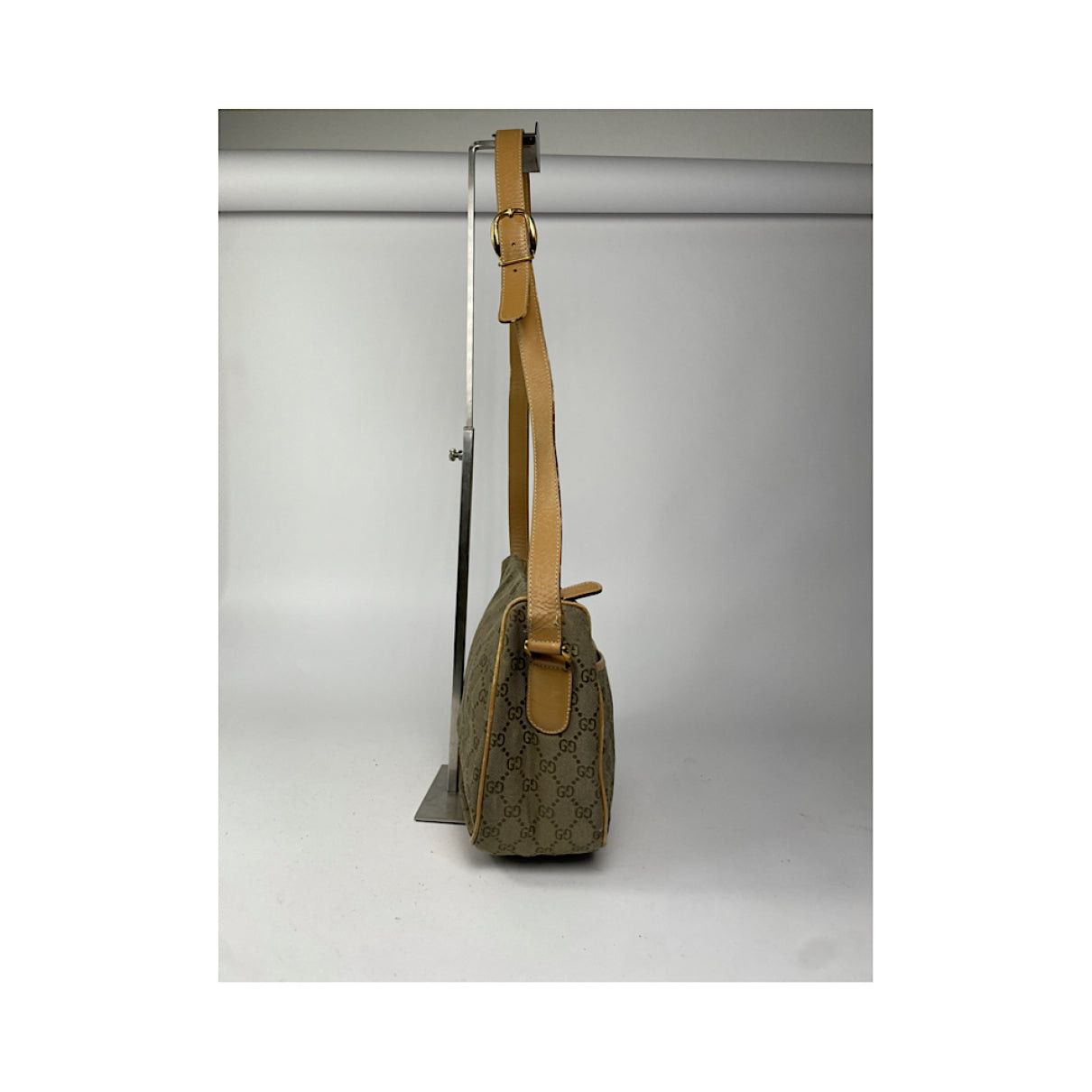 Gucci Jackie Vintage Beige Cotton Handbag Size ONE SIZE - 4 Thumbnail