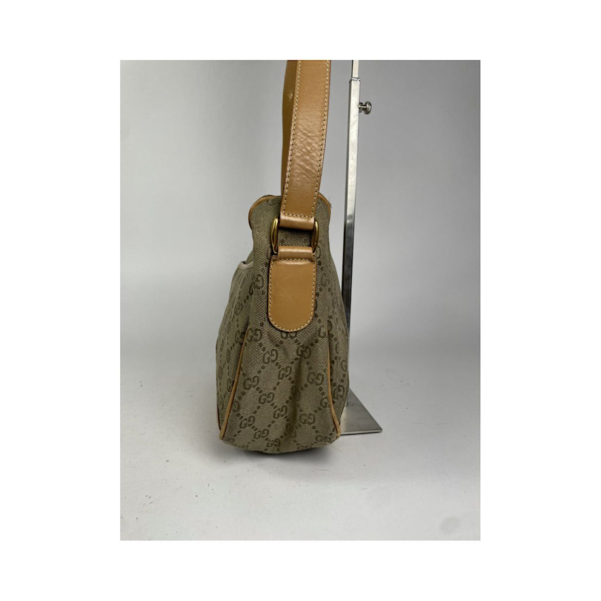 Gucci Jackie Vintage Beige Cotton Handbag Size ONE SIZE - 5 Thumbnail