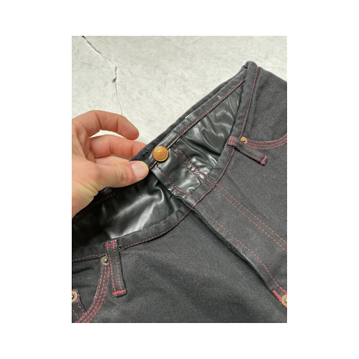 Jean Paul Gaultier Black Cotton Jean Size 42" / US 20 - 2 Thumbnail
