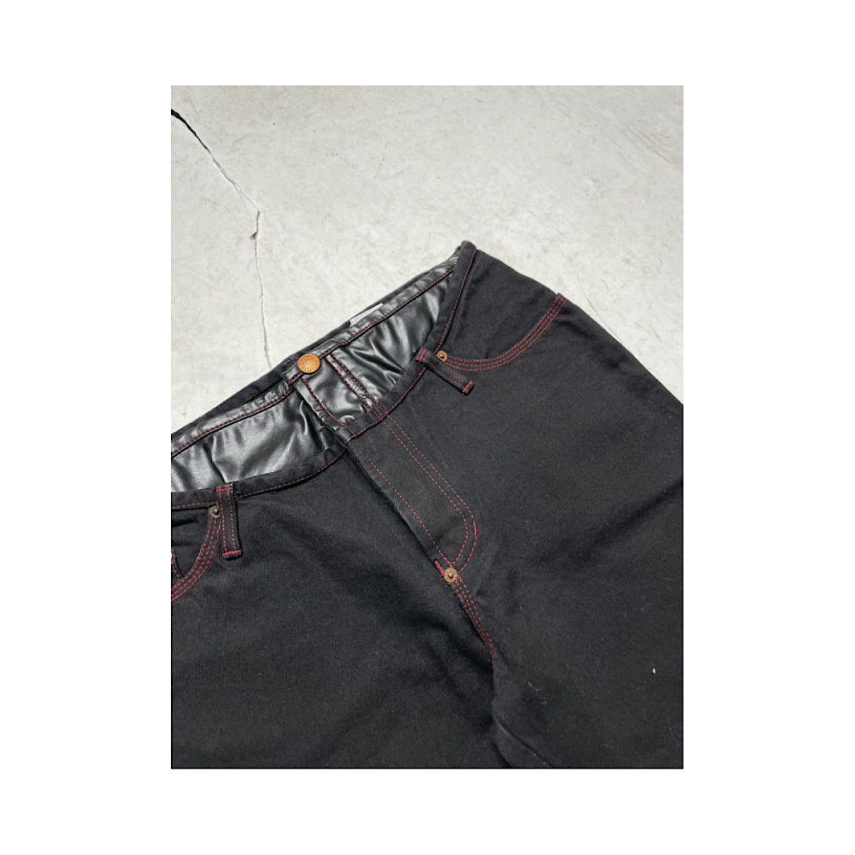 Jean Paul Gaultier Black Cotton Jean Size 42" / US 20 - 5 Thumbnail